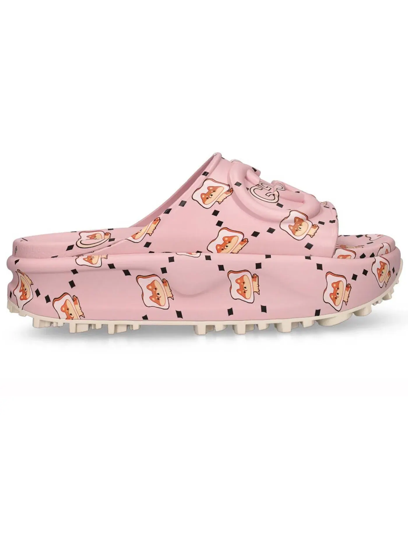 Шлепанцы Gucci GG Animal Print Rubber Slide