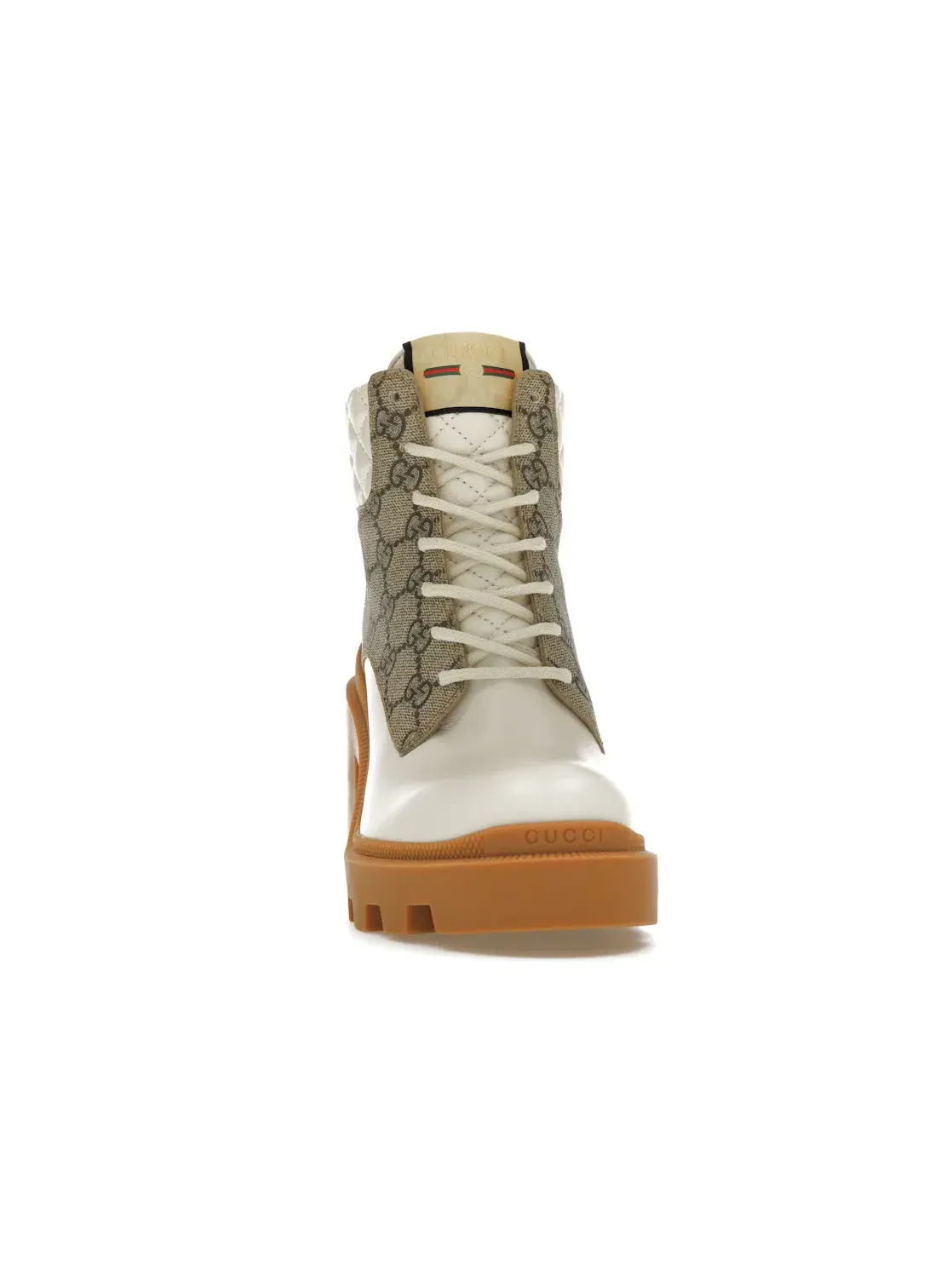 Ботильоны женские Gucci GG Ankle Boot, кожаные — изображение 2 из 4, белый