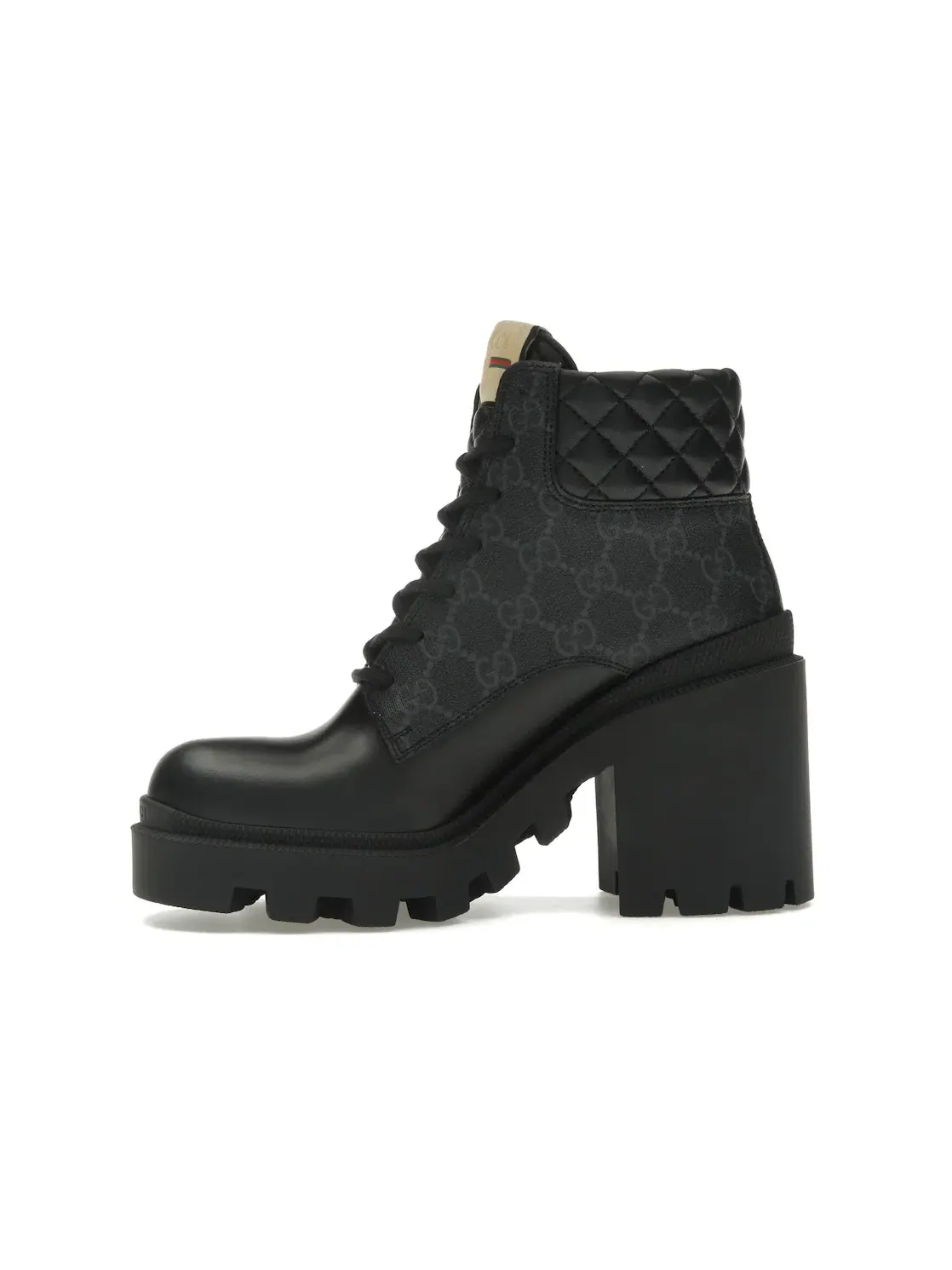 Ботинки женские Gucci GG Ankle Boot, кожаные — изображение 3 из 4, черный
