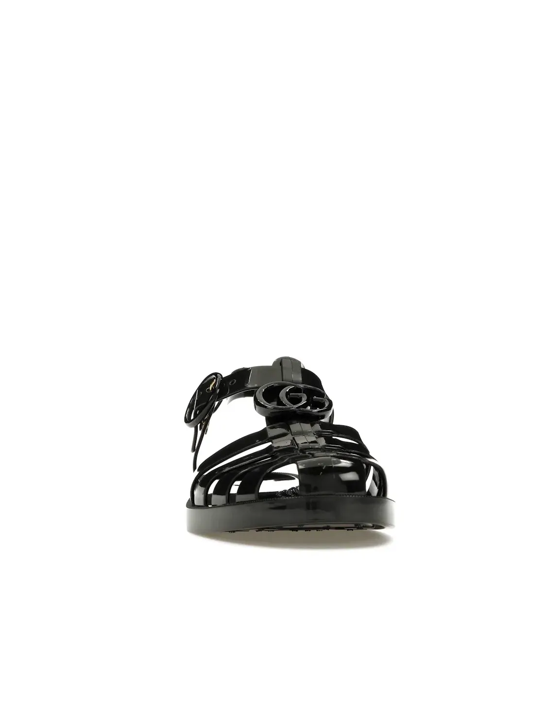 Сандалии женские Gucci GG Fisherman Sandal, с принтом GG — изображение 2 из 4, черный