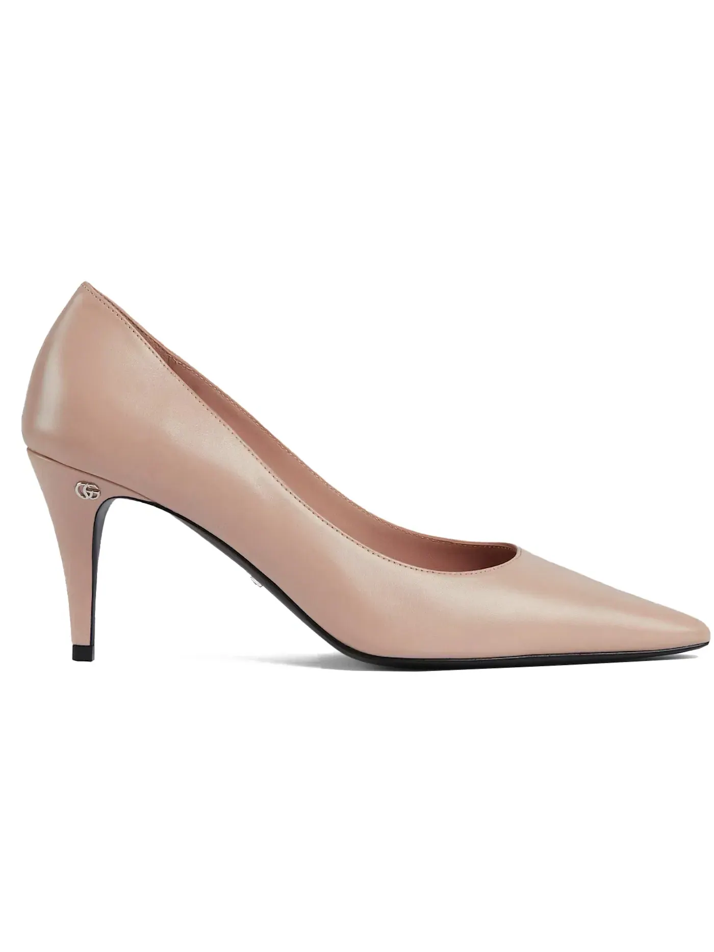 Туфли Gucci GG Mid-heel 75mm Pump на каблуке с принтом — изображение 1 из 1, розовый