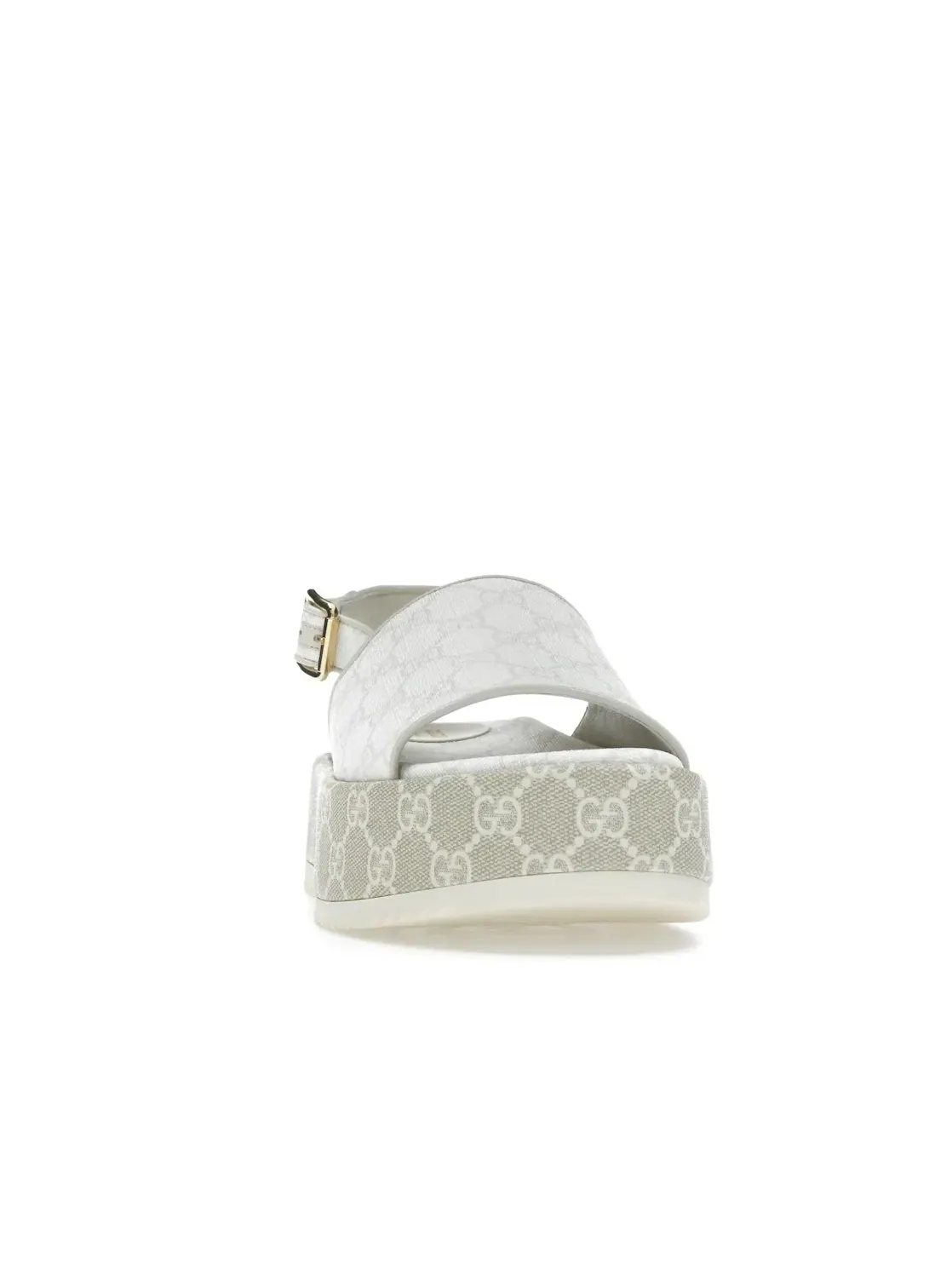 Сандалии женские Gucci GG Platform Sandal, с принтом GG — изображение 2 из 4, белый