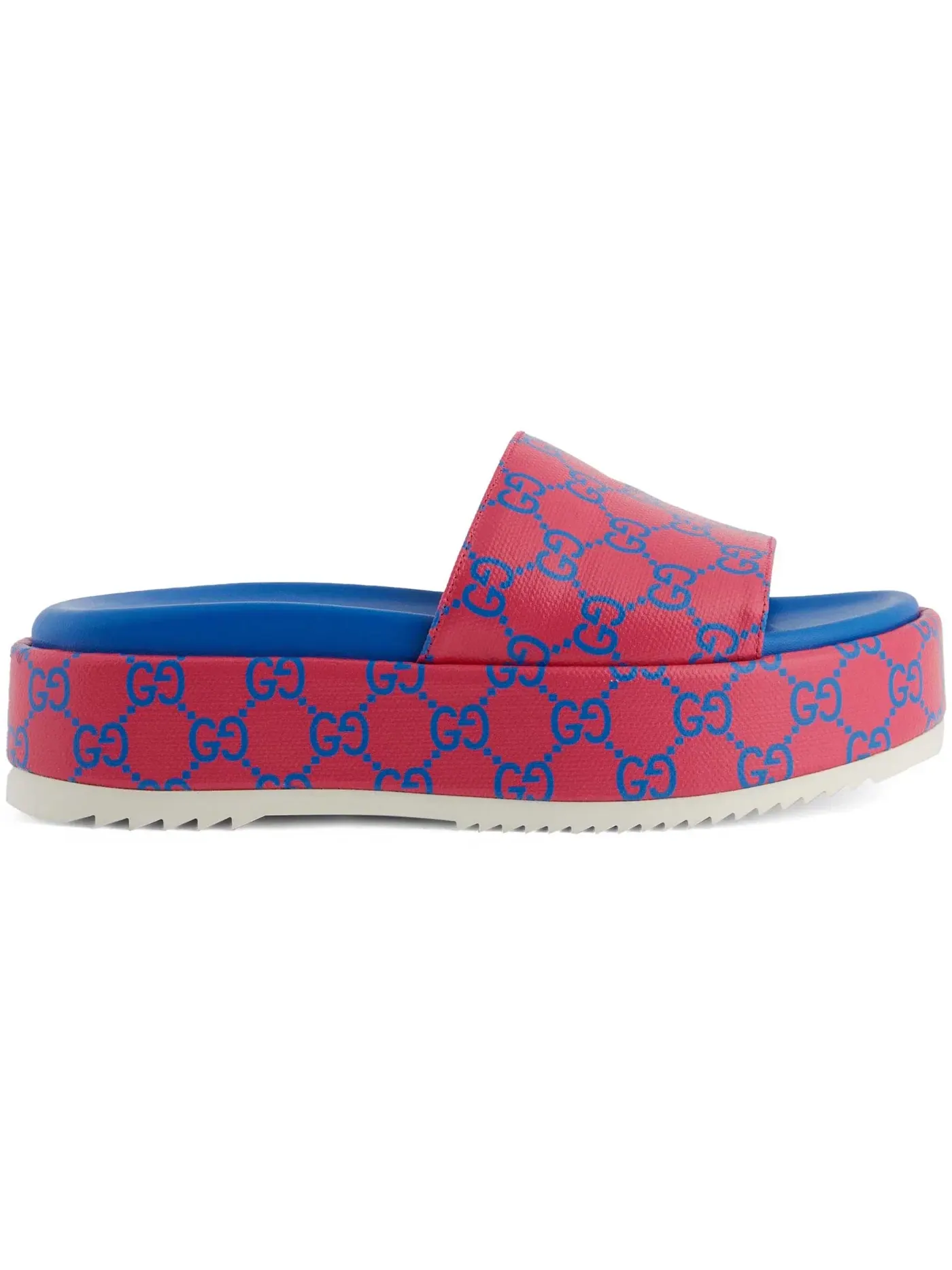 Сандалии-слайды Gucci GG Platform Slide, с принтом GG