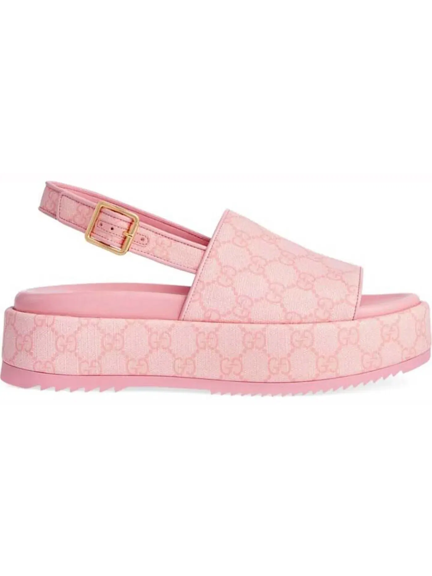 Сандалии-платформа Gucci GG, кожаные