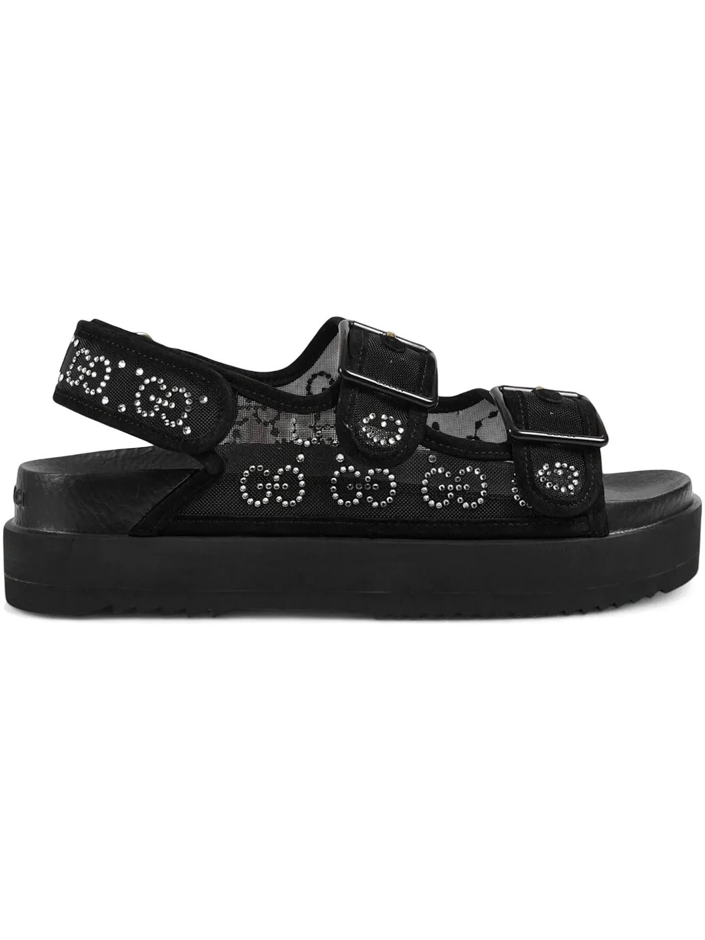Сандалии женские Gucci GG Sandal с кристаллами
