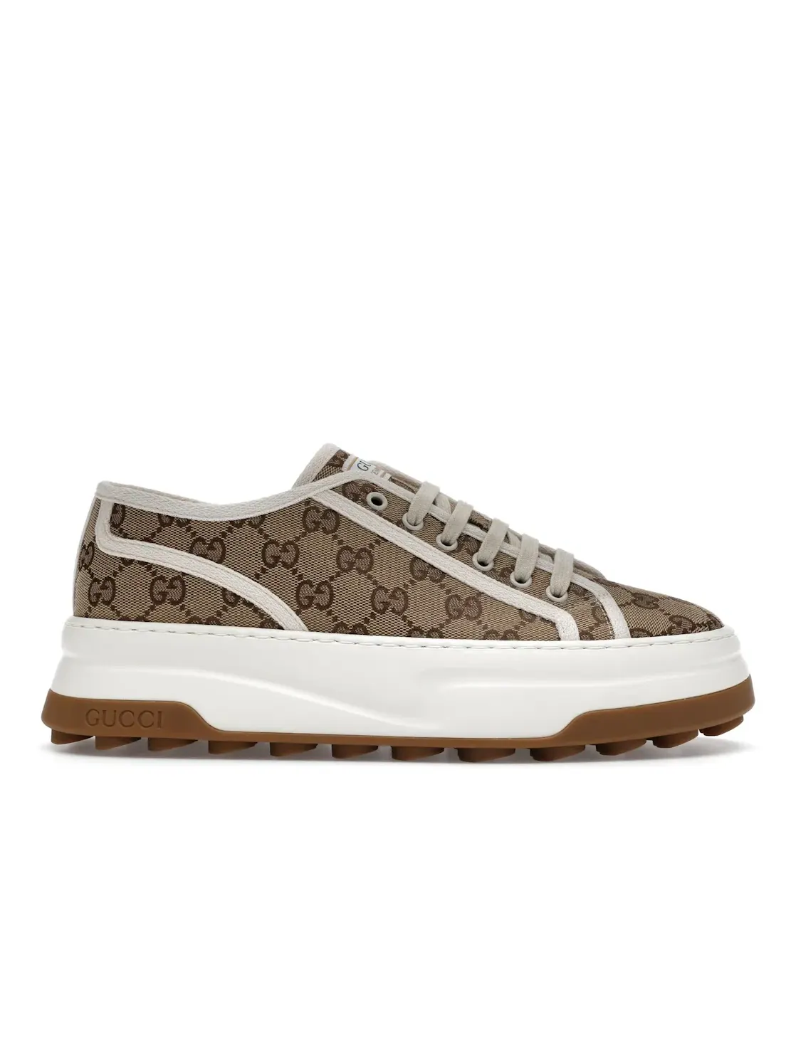 Кроссовки мужские Gucci GG Sneaker, с принтом Interlocking G — изображение 1 из 4, бежевый