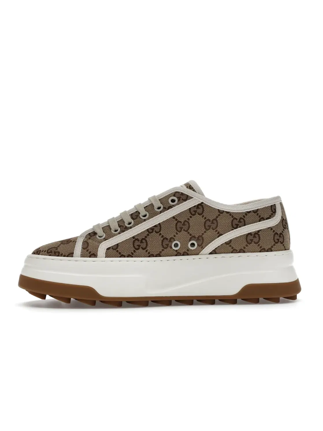 Кроссовки мужские Gucci GG Sneaker, с принтом Interlocking G — изображение 3 из 4, бежевый