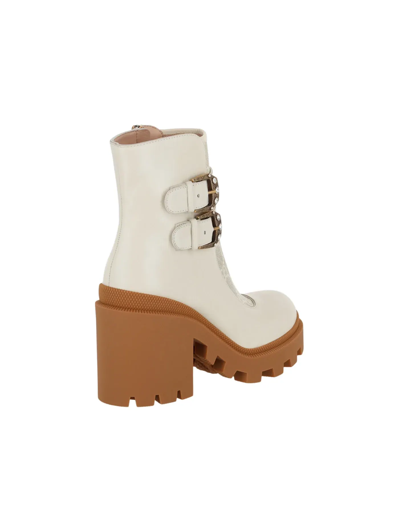 Ботинки женские Gucci GG Supreme Ankle Accent Ankle Boots — изображение 3 из 3, белый