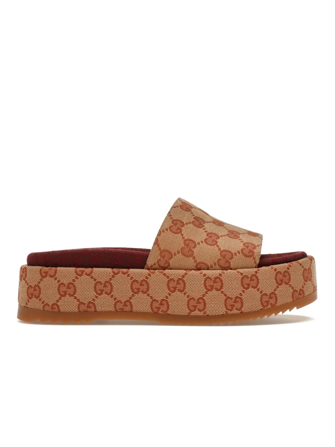 Сандалии женские на платформе Gucci GG Supreme