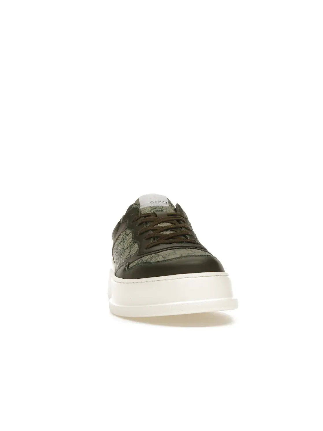 Кроссовки мужские Gucci GG Supreme Sneaker — изображение 2 из 4, бежевый/зеленый