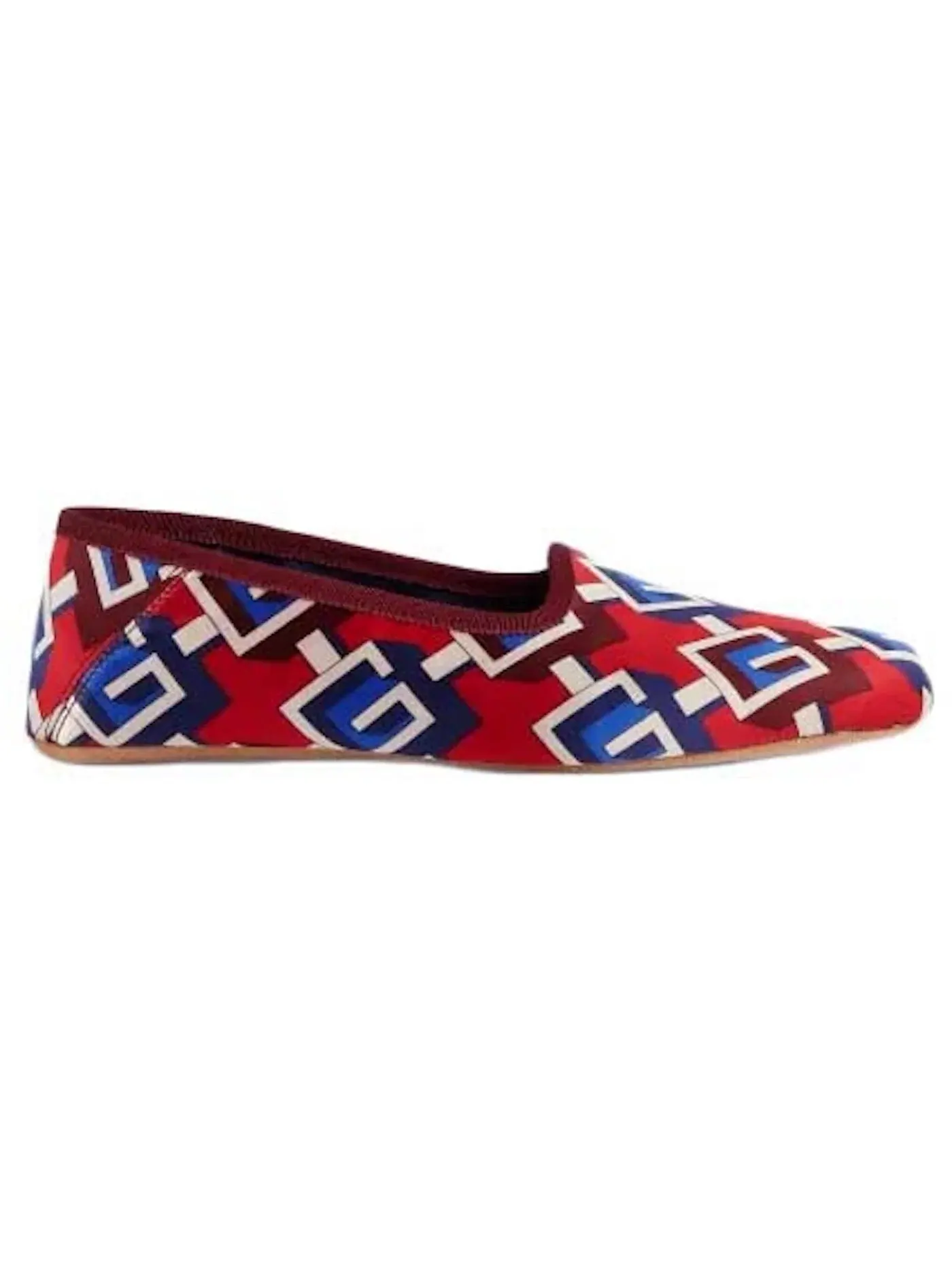Шлепанцы женские Gucci Graphic Print Slippers, с принтом Gucci