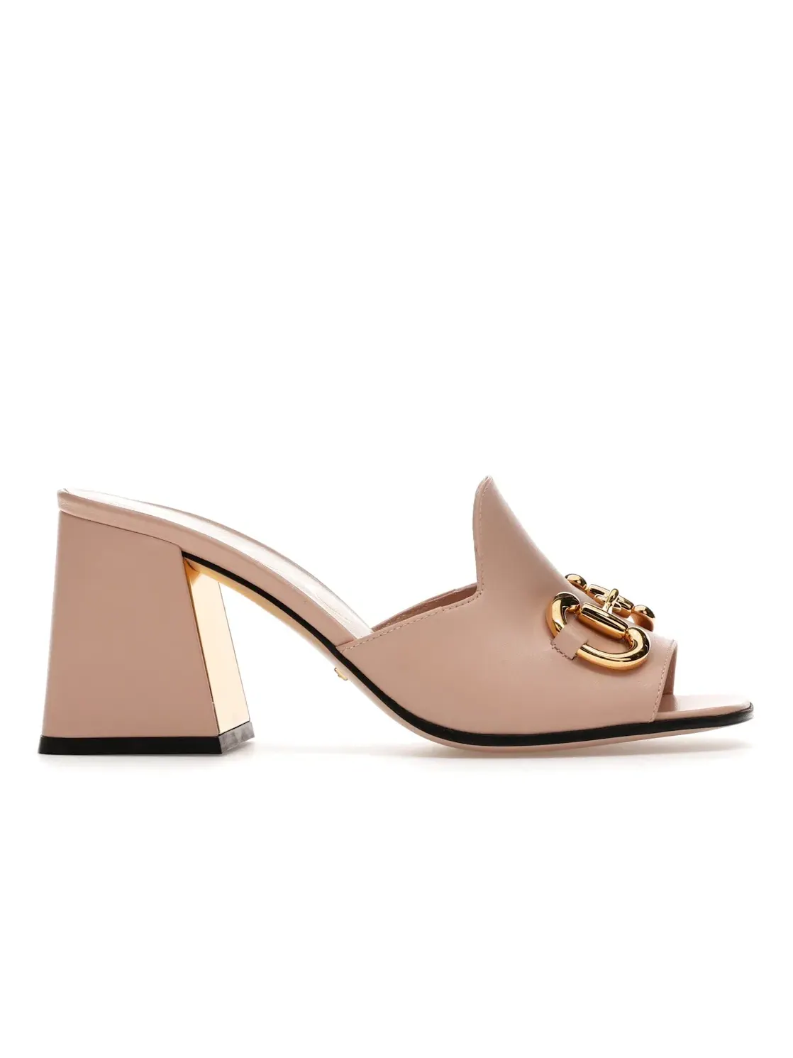 Босоножки Gucci Horsbit 75mm Heeled Sandal, с принтом