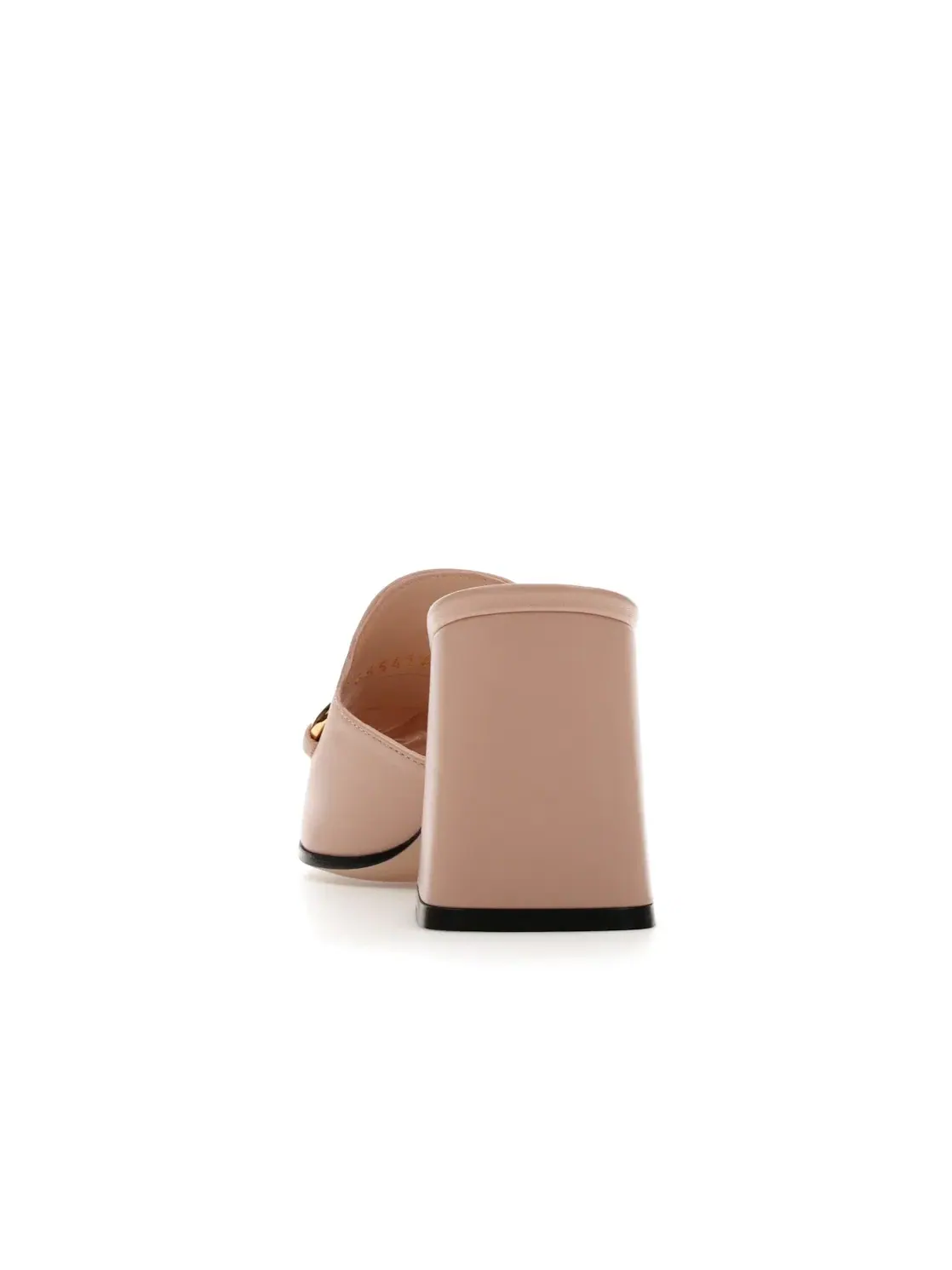 Босоножки Gucci Horsbit 75mm Heeled Sandal, с принтом — изображение 4 из 4, розовый/золотой