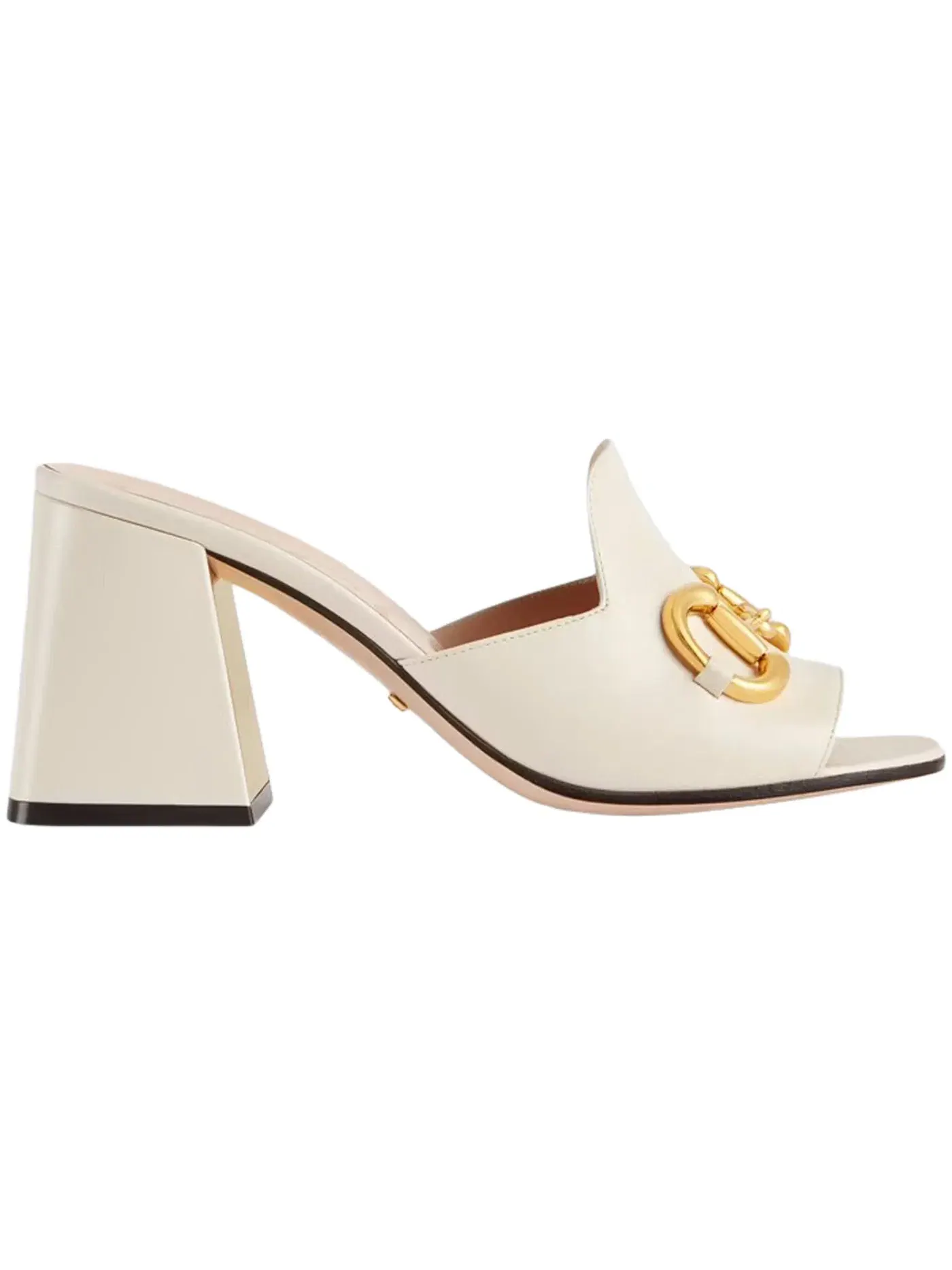 Босоножки женские Gucci Horsbit 75mm Heeled Sandal, на каблуке