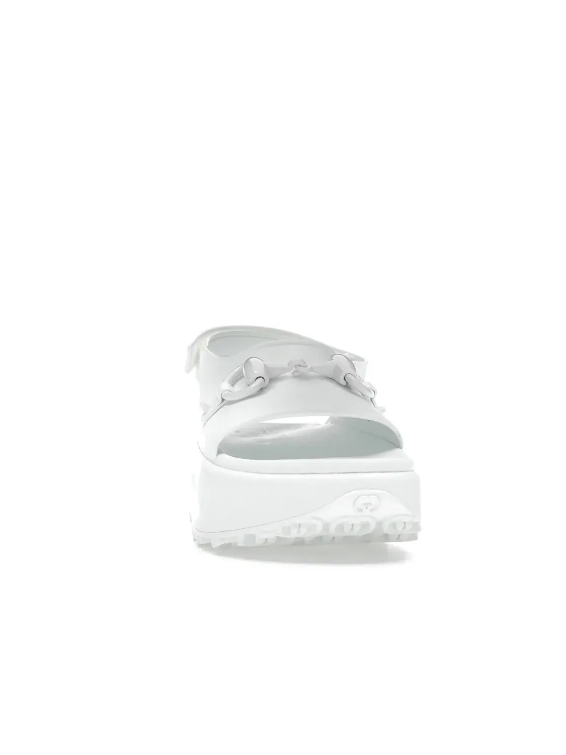 Сандалии женские Gucci Horsebit Platform Sandal — изображение 2 из 4, белый