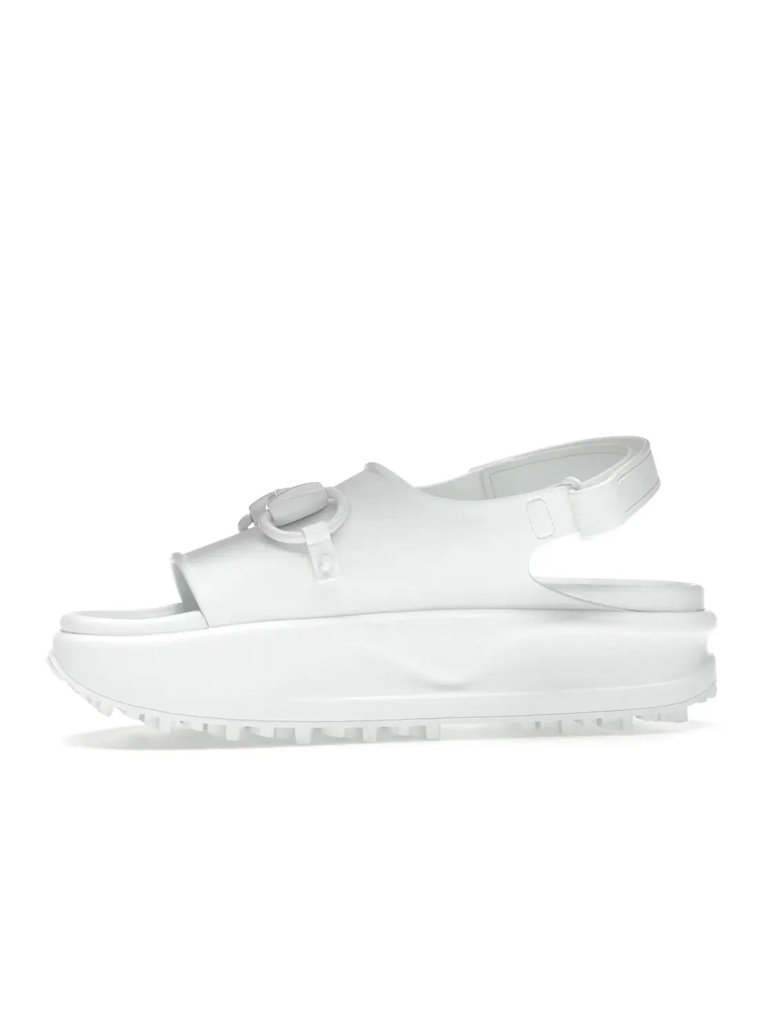 Сандалии женские Gucci Horsebit Platform Sandal — изображение 3 из 4, белый