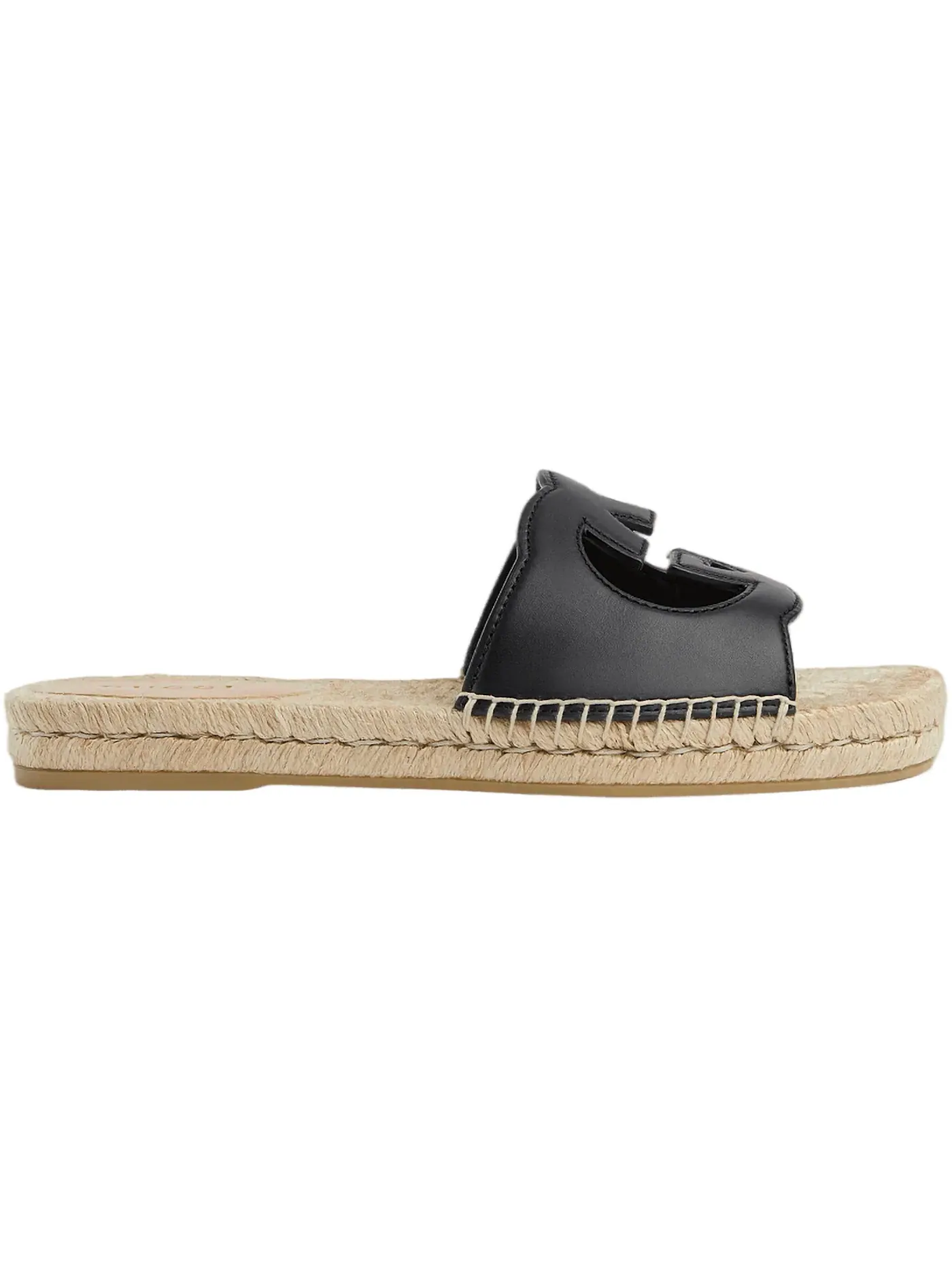 Сандалии-слайды мужские Gucci Interlocking G Cut Slide Sandal — изображение 1 из 1, черный
