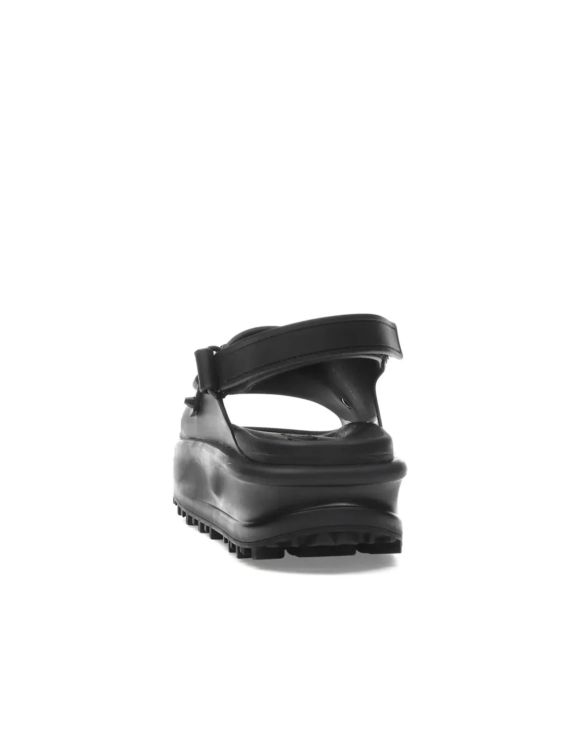 Сандалии мужские Gucci Interlocking G Platform Sandal, кожаные — изображение 4 из 4, черный