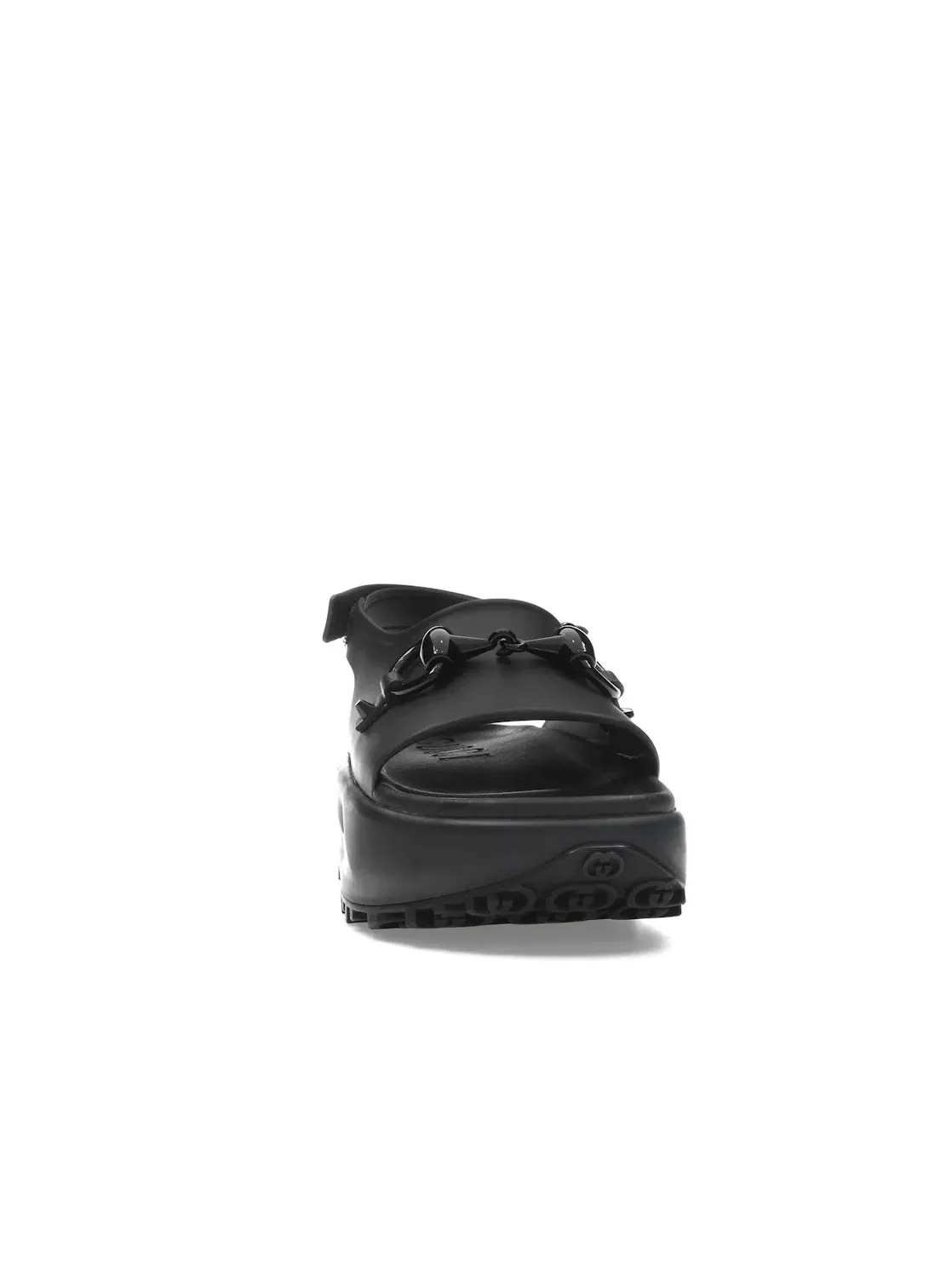 Сандалии-слайды Gucci Interlocking G Platform Sandal — изображение 2 из 4, черный