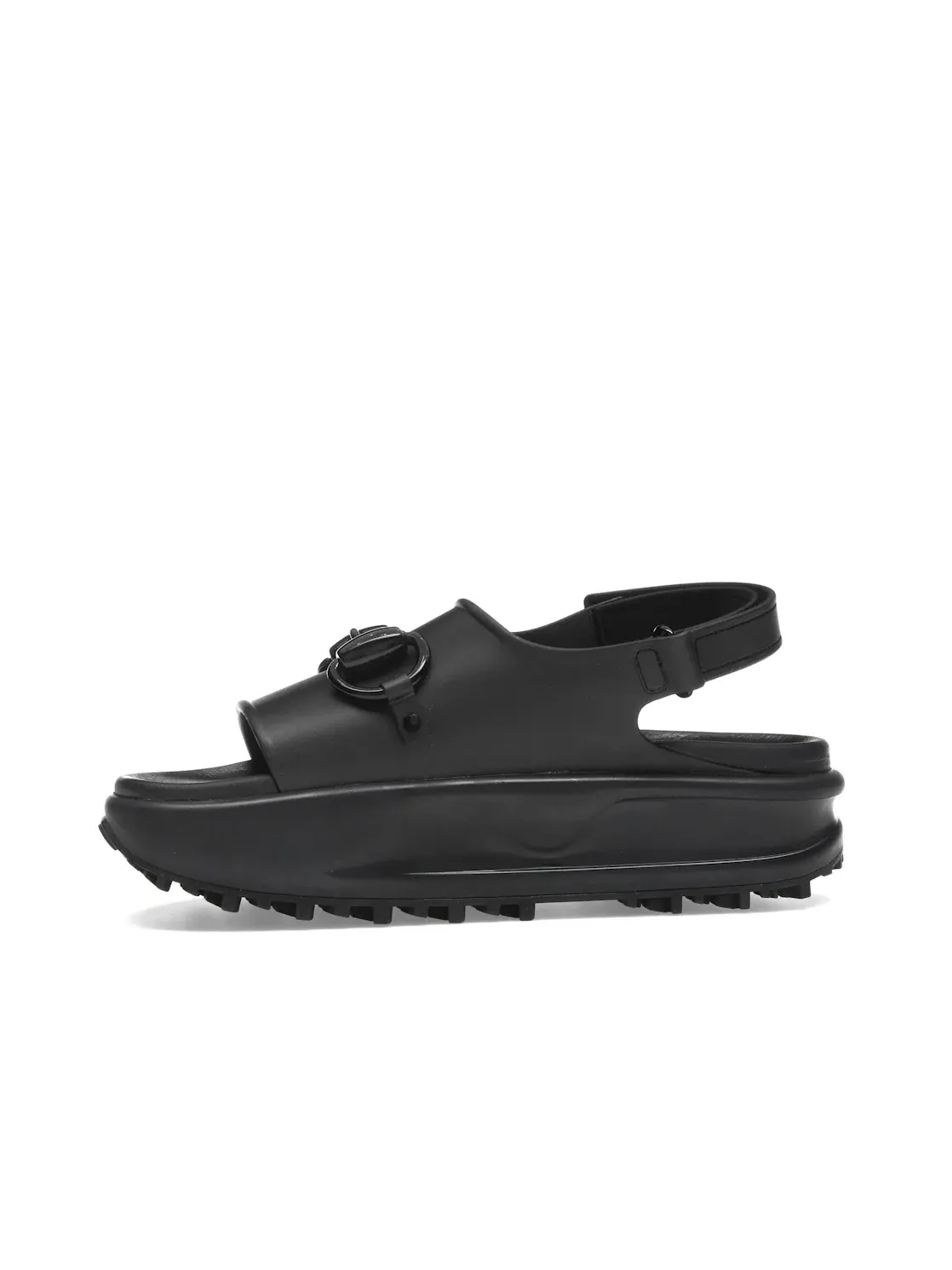Сандалии-слайды Gucci Interlocking G Platform Sandal — изображение 3 из 4, черный