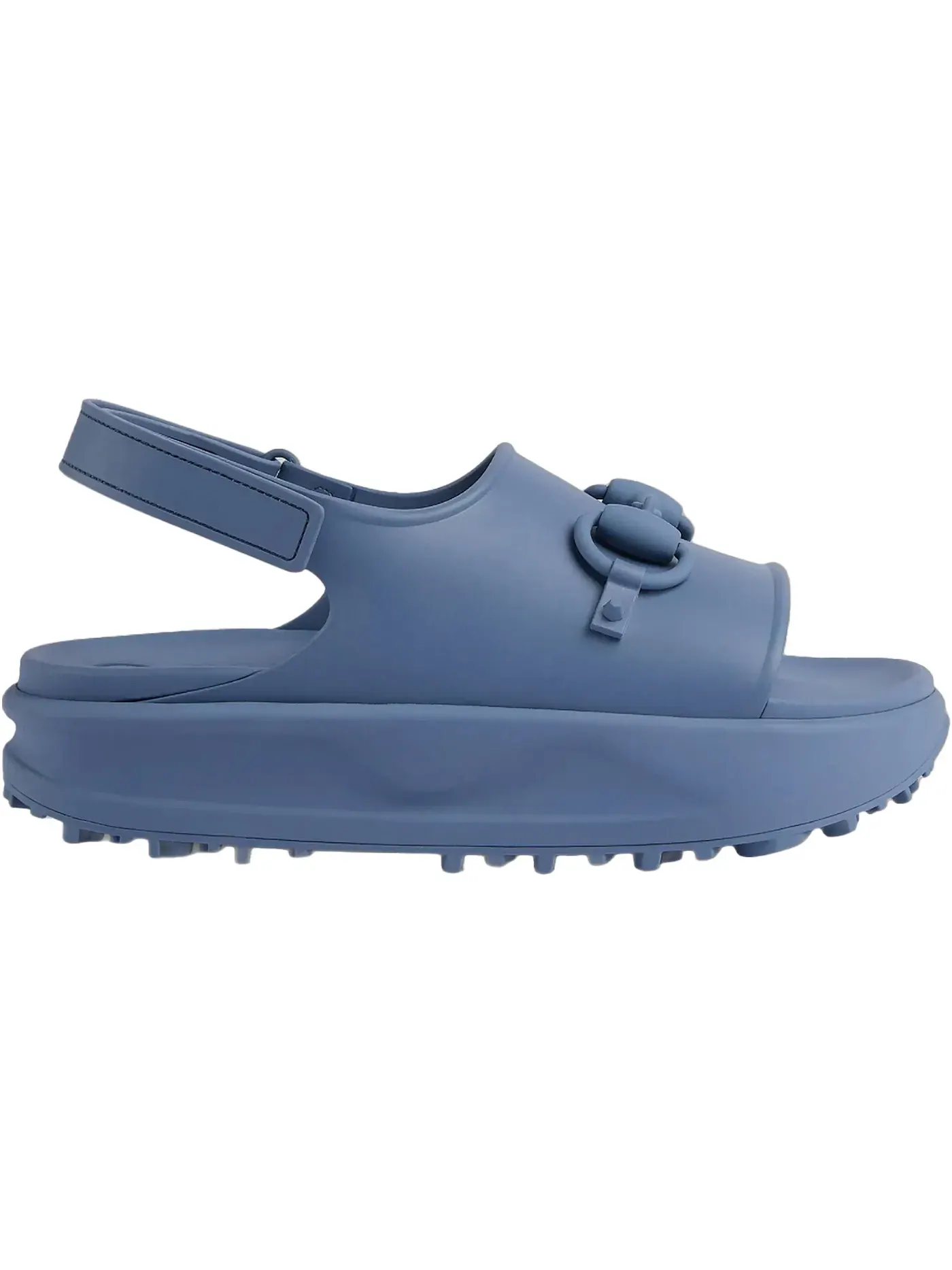 Сандалии-слайды мужские Gucci Interlocking G Platform Sandal, с платформой — изображение 1 из 1, синий