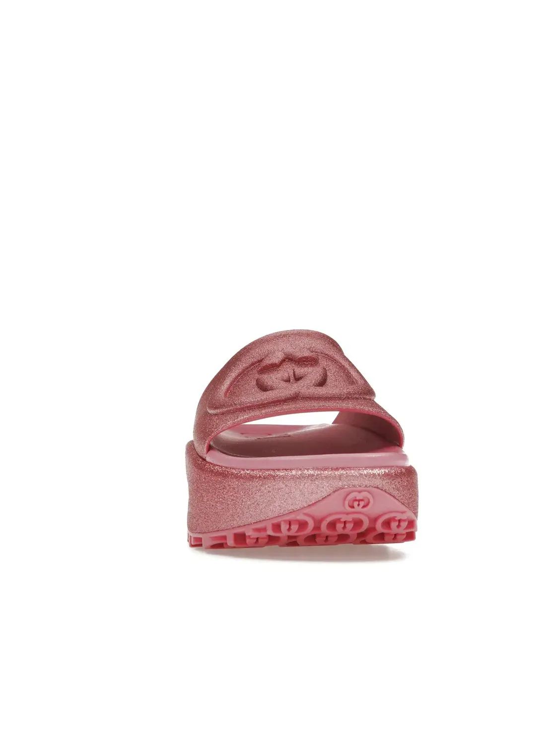 Шлепанцы женские Gucci Interlocking G Slide — изображение 2 из 4, розовый