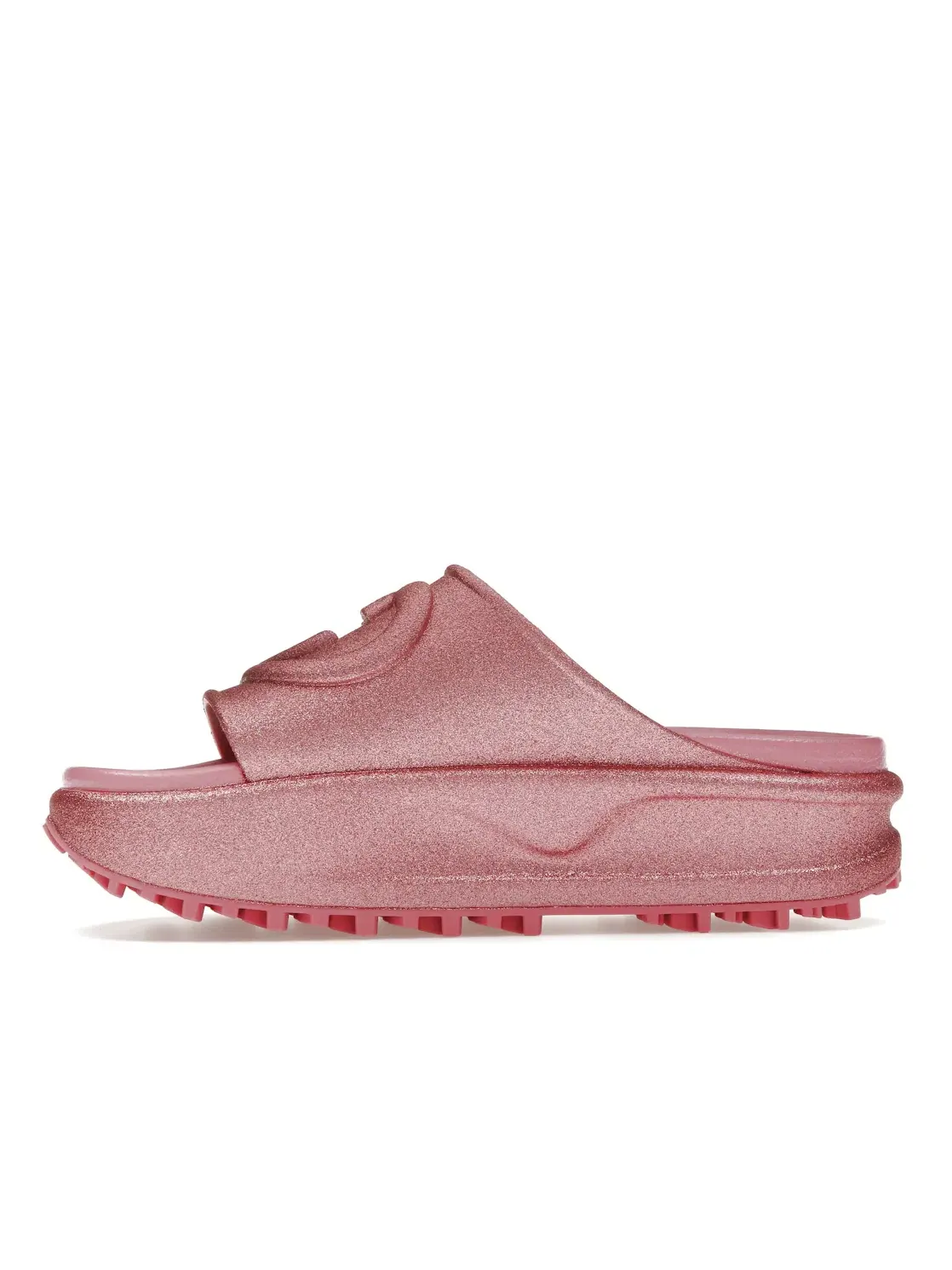Шлепанцы женские Gucci Interlocking G Slide — изображение 3 из 4, розовый