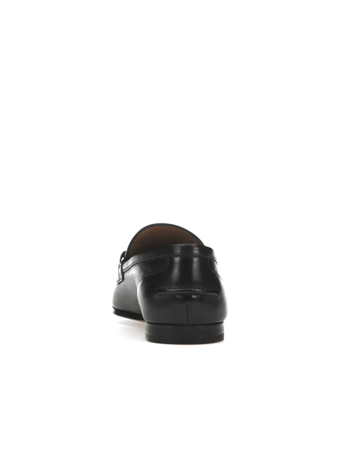 Лоферы мужские Gucci Jordaan, кожаные, с золотой пряжкой — изображение 4 из 4, черный/золотистый