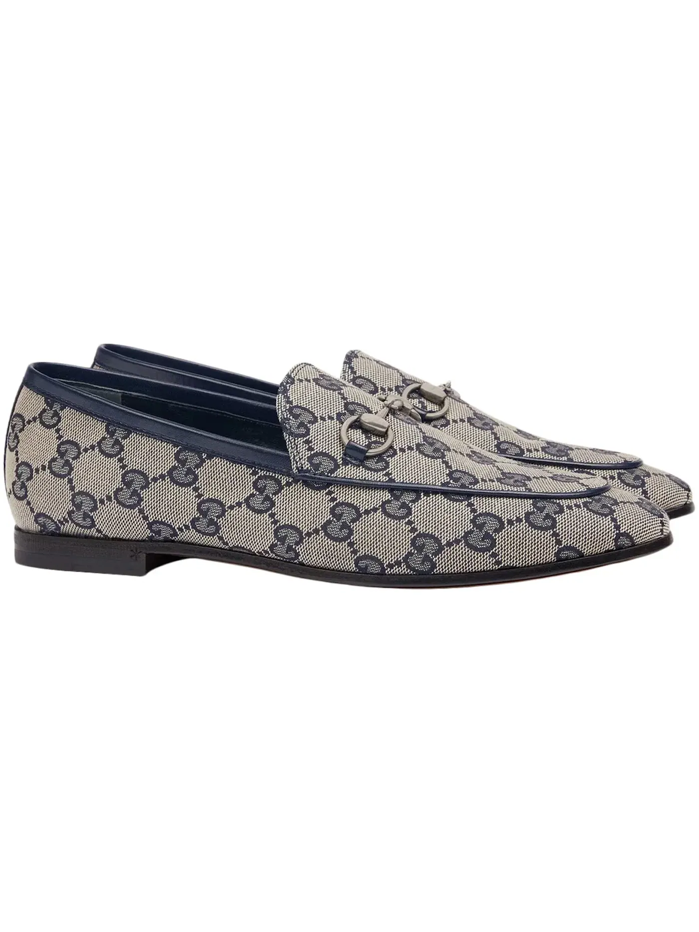 Лоферы женские Gucci Jordaan Loafer с принтом GG Canvas — изображение 2 из 3