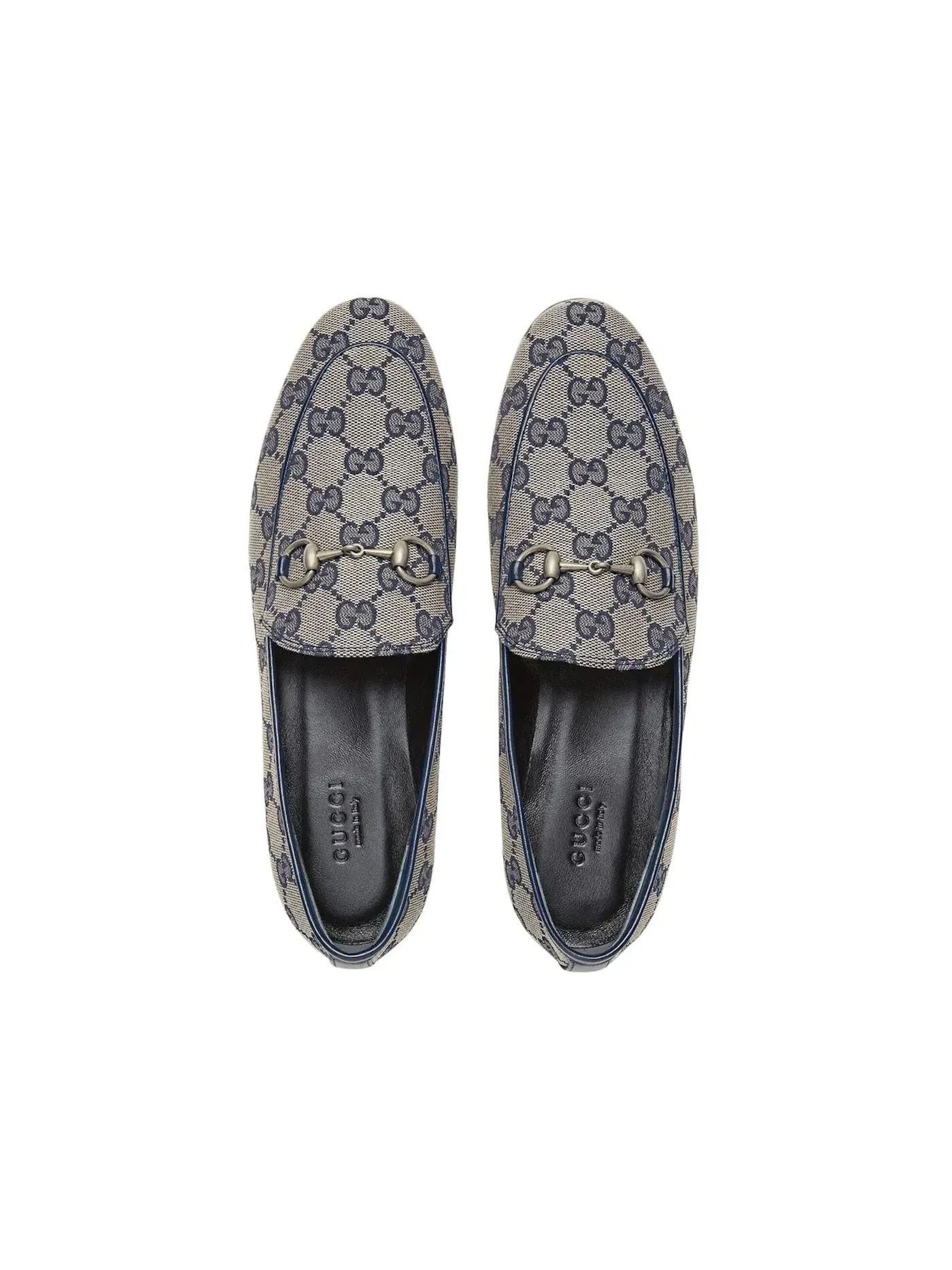 Лоферы женские Gucci Jordaan Loafer с принтом GG Canvas — изображение 3 из 3