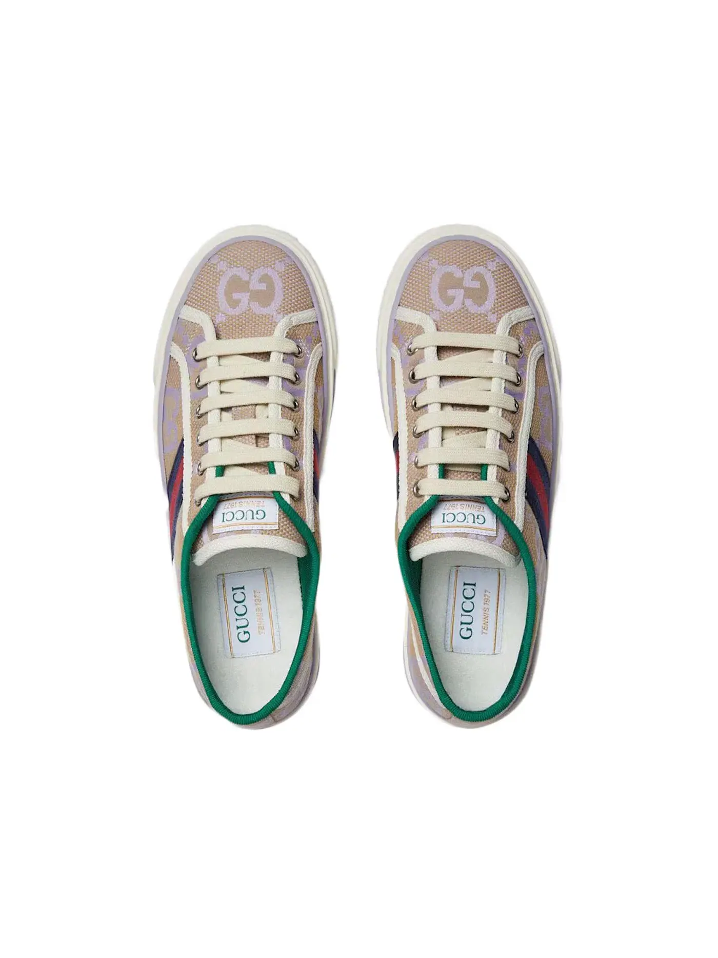 Кроссовки женские Gucci Jumbo GG Tennis 1977, с принтом — изображение 3 из 3
