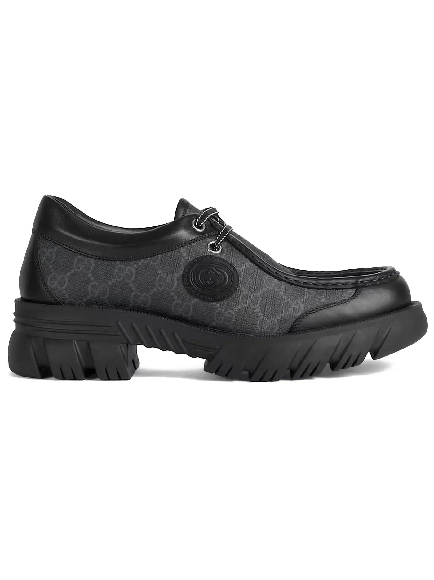 Оксфорды Gucci Lace Up с принтом GG Monogram
