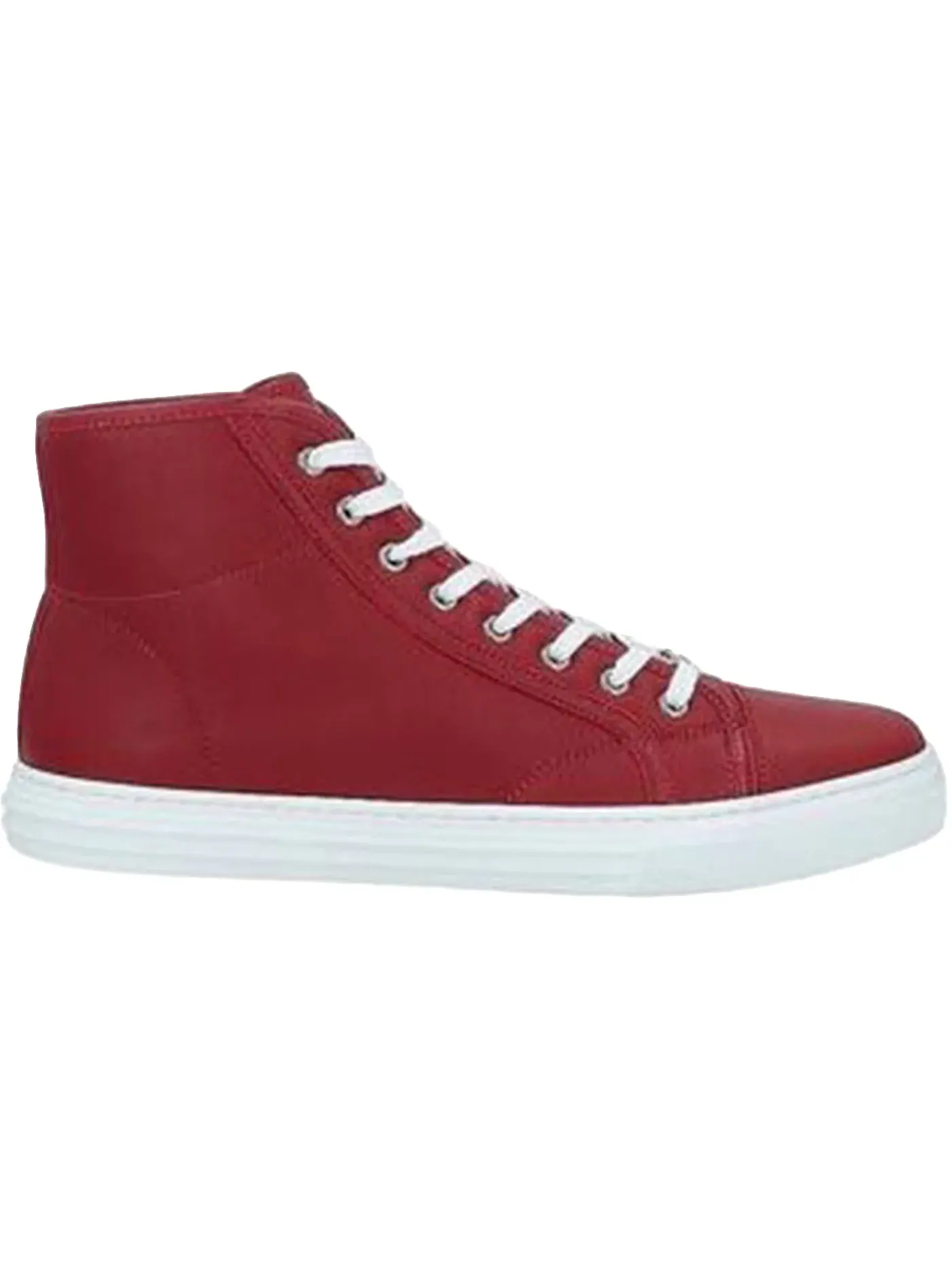 Кроссовки мужские Gucci Leather High кожаные — изображение 1 из 1, красно-белый