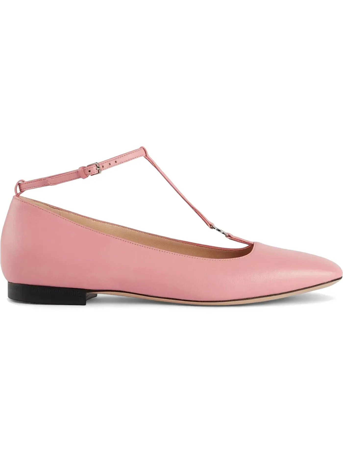 Балетки Gucci Leather Square-Toe Flat