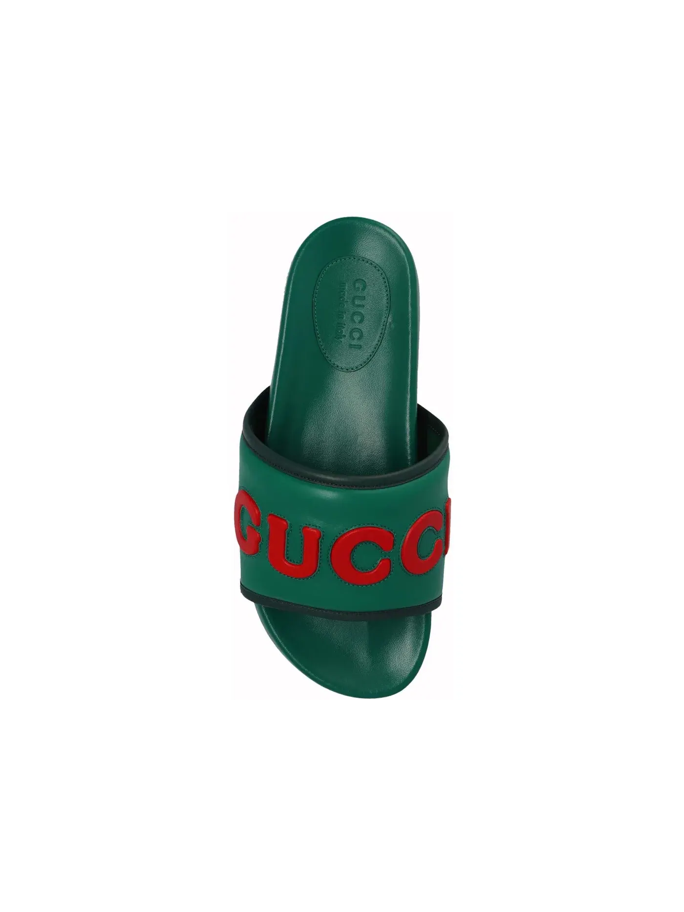 Шлепанцы мужские Gucci Logo Slide — изображение 2 из 2, зеленый