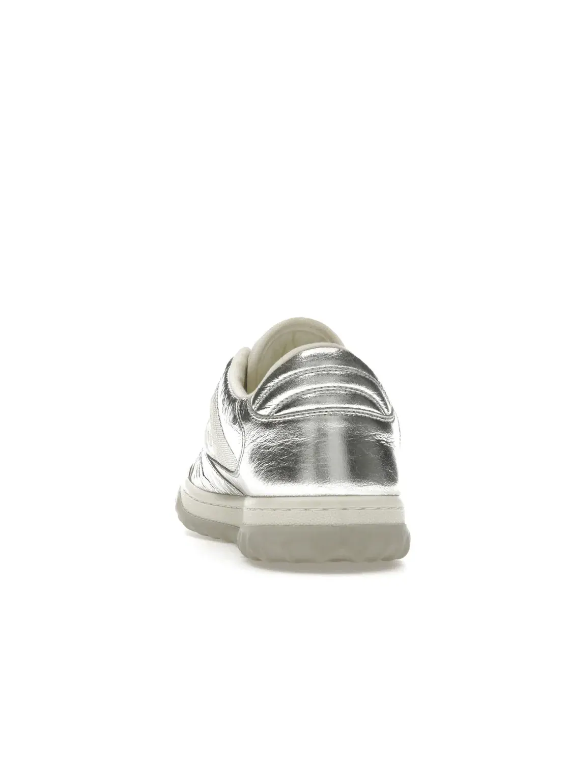 Кроссовки женские Gucci MAC80 Trainer, кожаные, текстильные, серебристые — изображение 4 из 4, серебряный