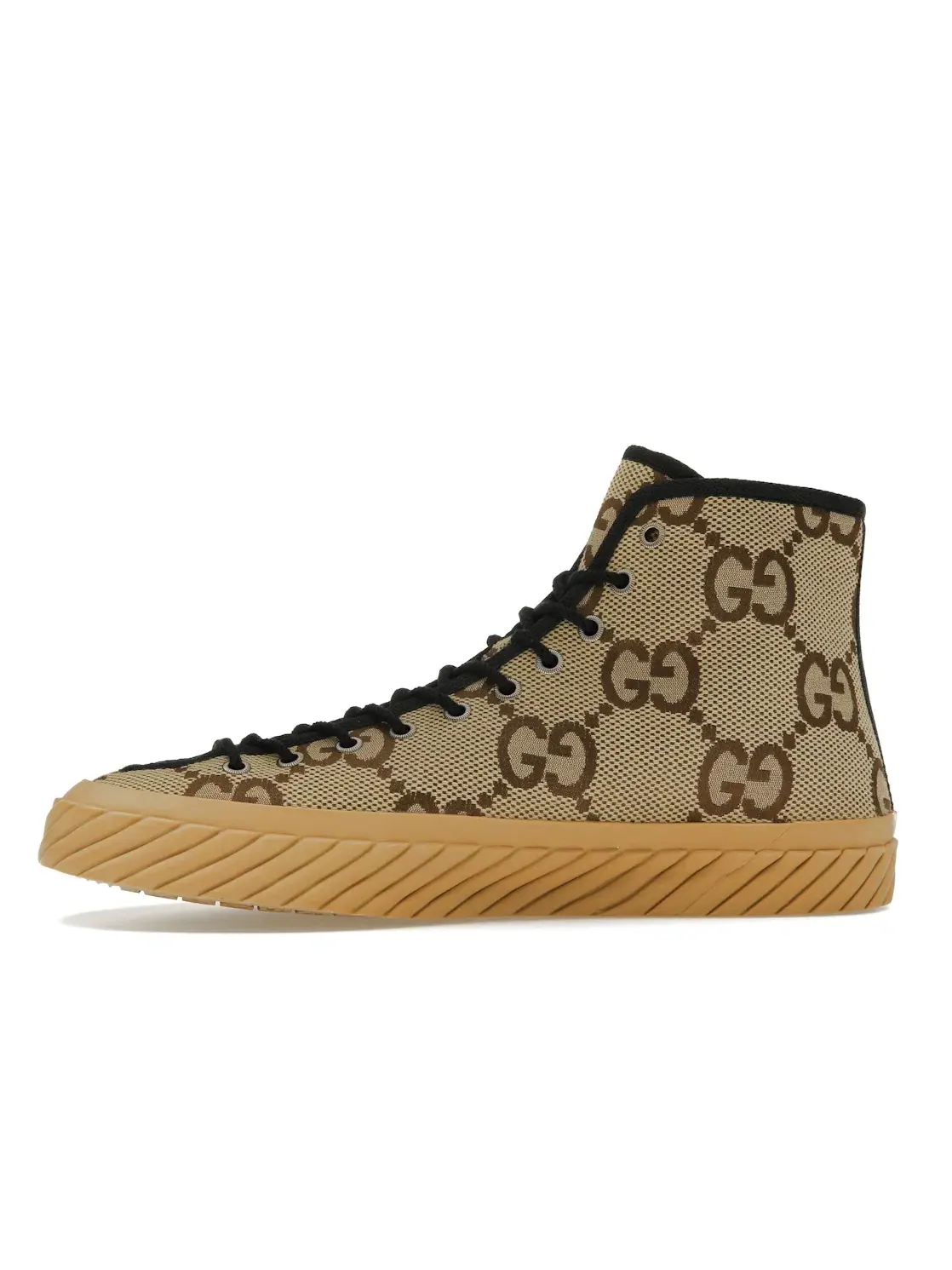 Кроссовки мужские Gucci Maxi GG High Top, с принтом GG — изображение 3 из 4, бежевый