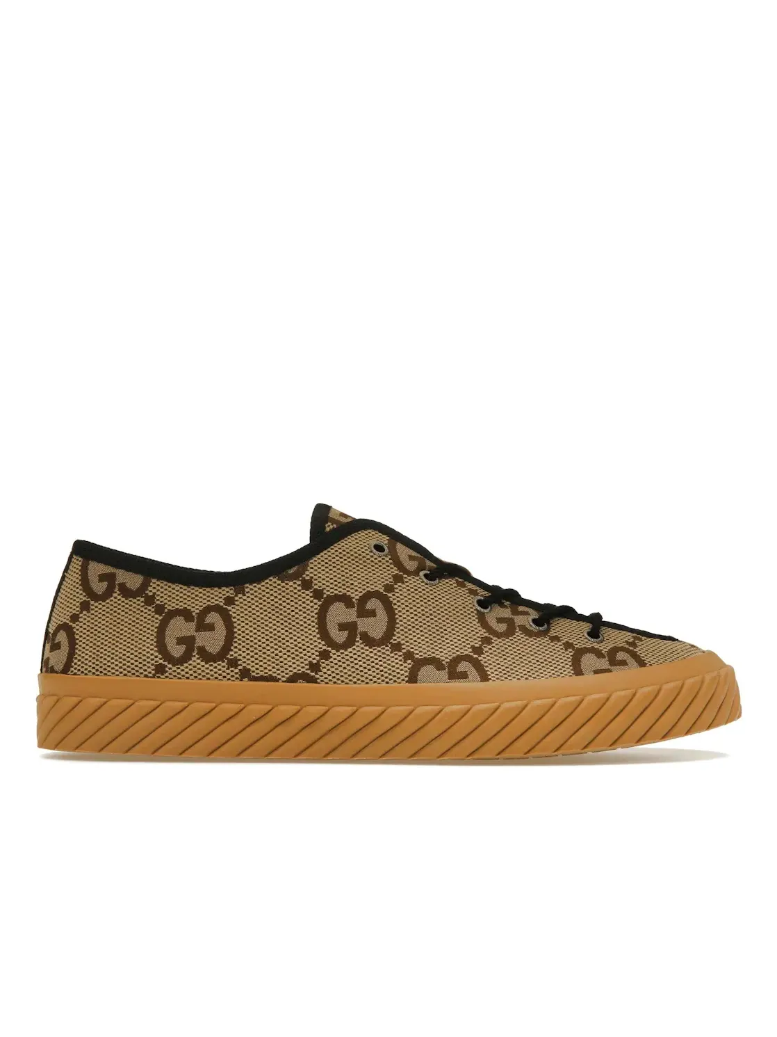 Кроссовки мужские Gucci Maxi GG Low Top, с принтом GG — изображение 1 из 4, бежевый