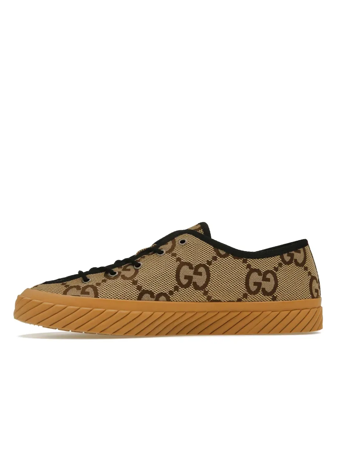 Кроссовки мужские Gucci Maxi GG Low Top, с принтом GG — изображение 3 из 4, бежевый