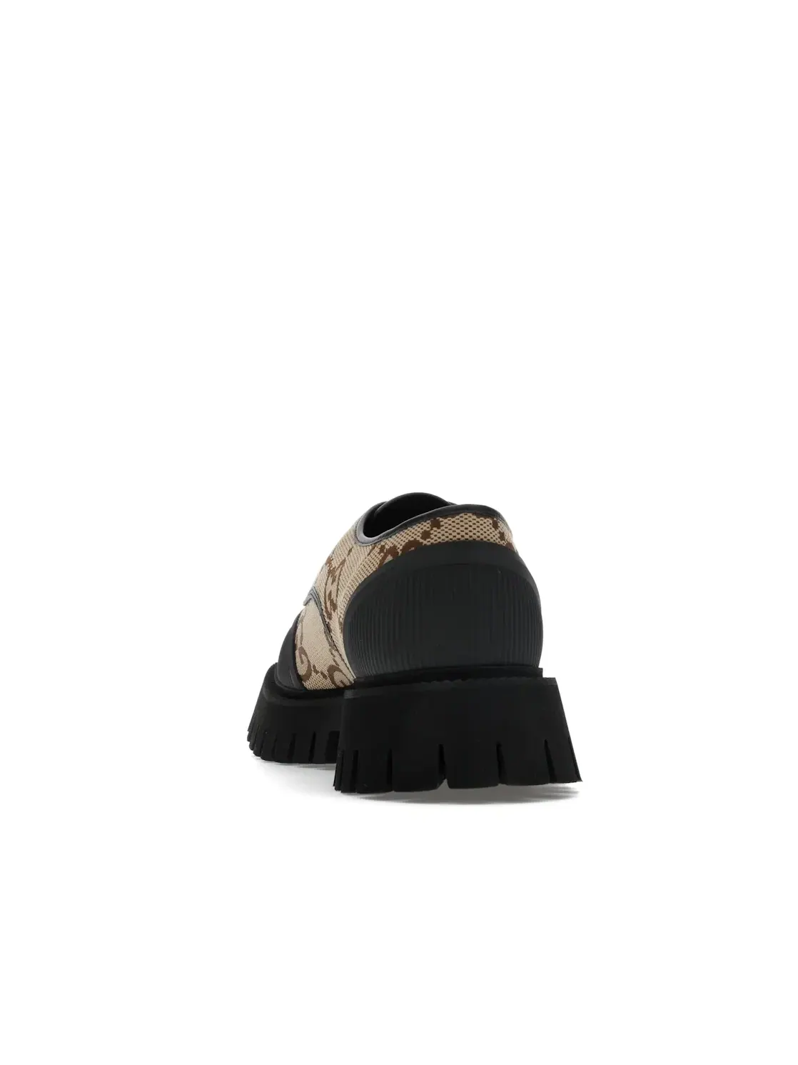 Лоферы мужские Gucci Maxi GG Supreme Canvas Lace-up — изображение 4 из 4, черный