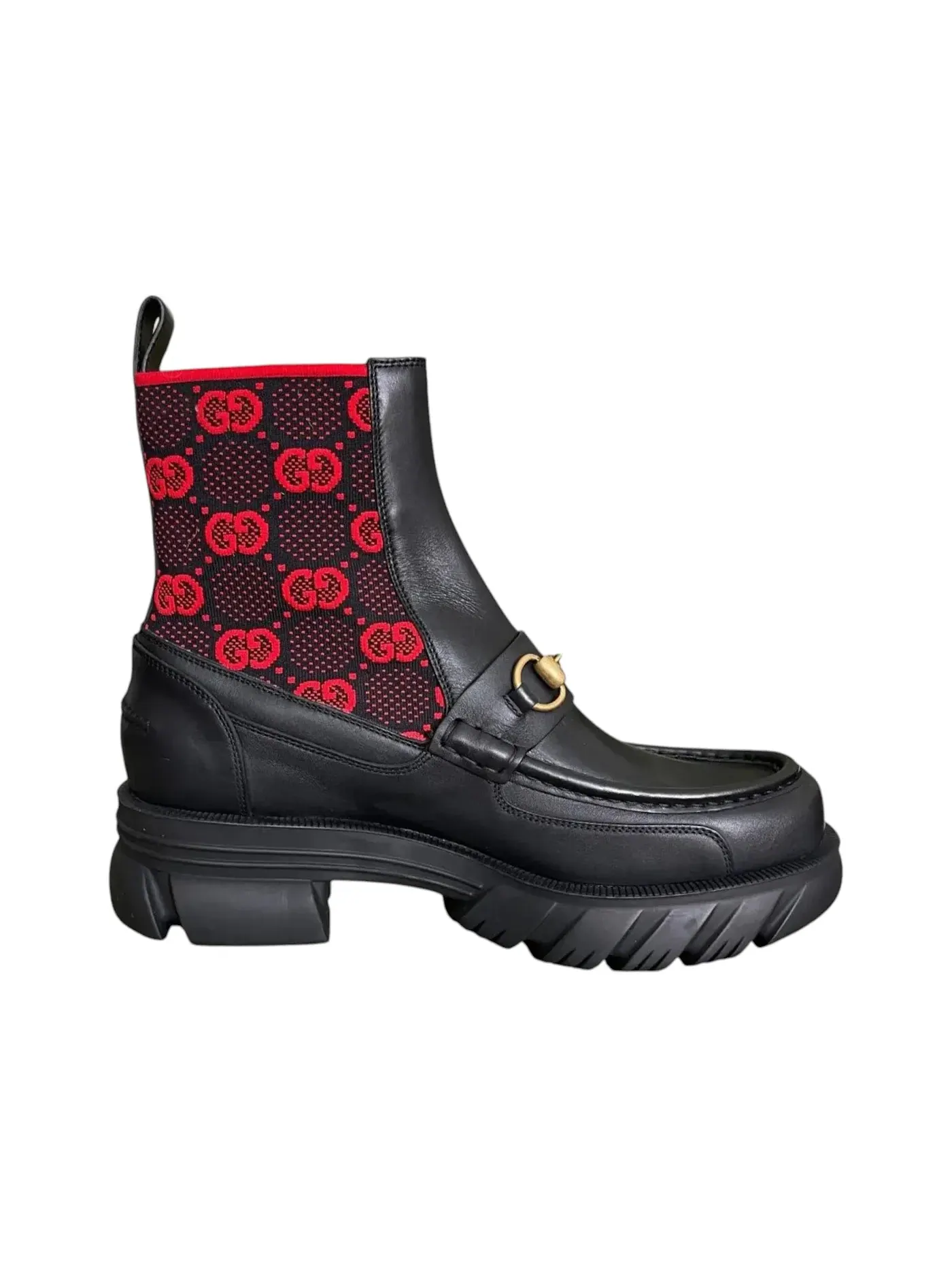 Ботинки челси Gucci кожаные с монограммой