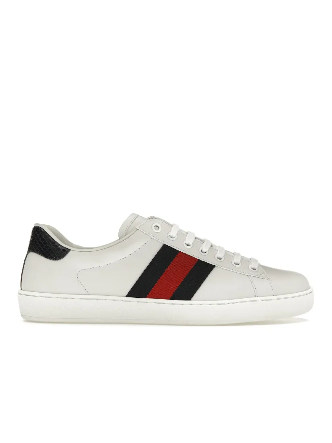 Кеды мужские Gucci New Ace NRN, кожаные — изображение 1 из 4, белый/синий