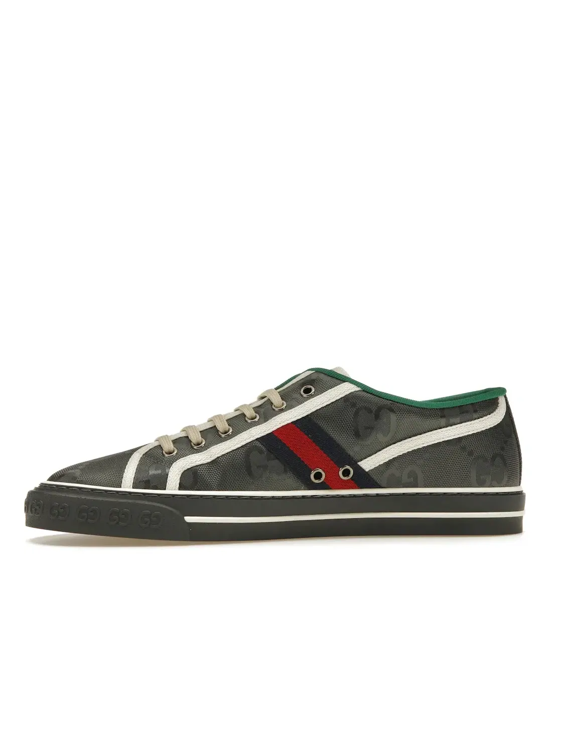 Кроссовки Gucci Tennis 1977 Low, ECONYL — изображение 3 из 4, синий/красный