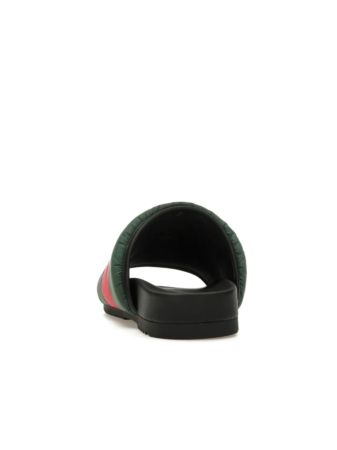 Шлепанцы женские Gucci Padded Web Slide, с мягкой стелькой — изображение 4 из 4, зеленый/красный
