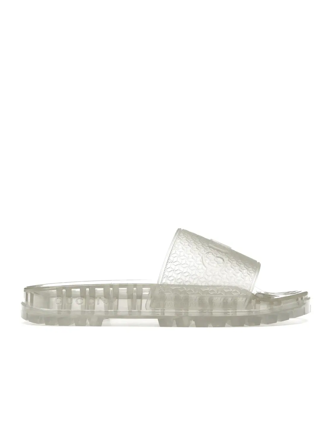 Шлепанцы мужские Gucci Persuit Slide, прозрачные, с логотипом Gucci
