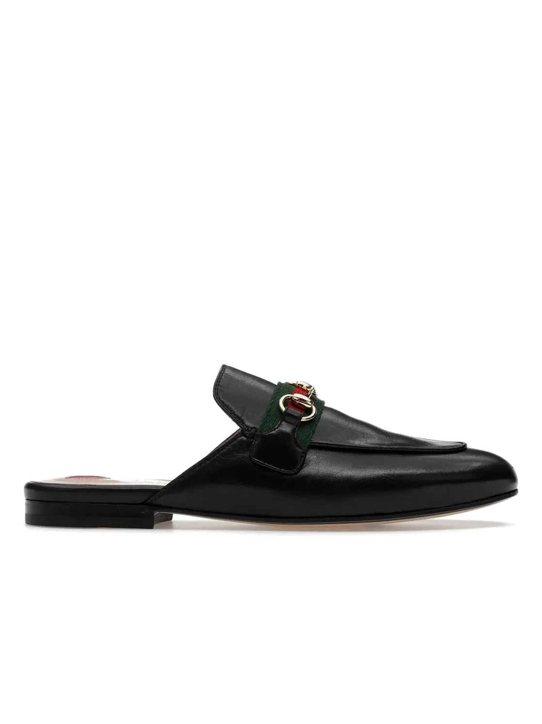Туфли-мюли женские Gucci Princetown Slipper, кожаные, с полосой