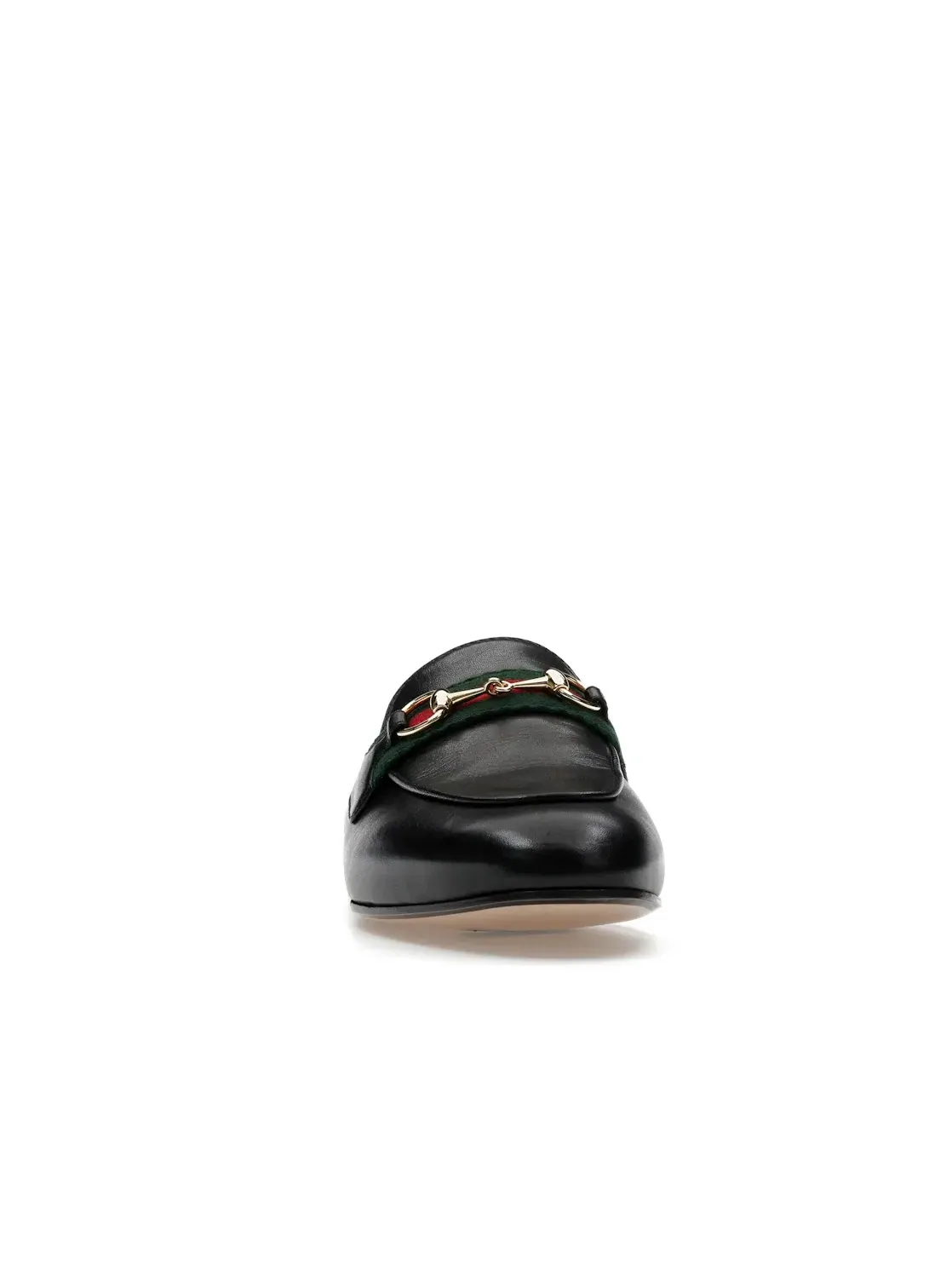 Туфли-мюли женские Gucci Princetown Slipper, кожаные, с полосой — изображение 2 из 4
