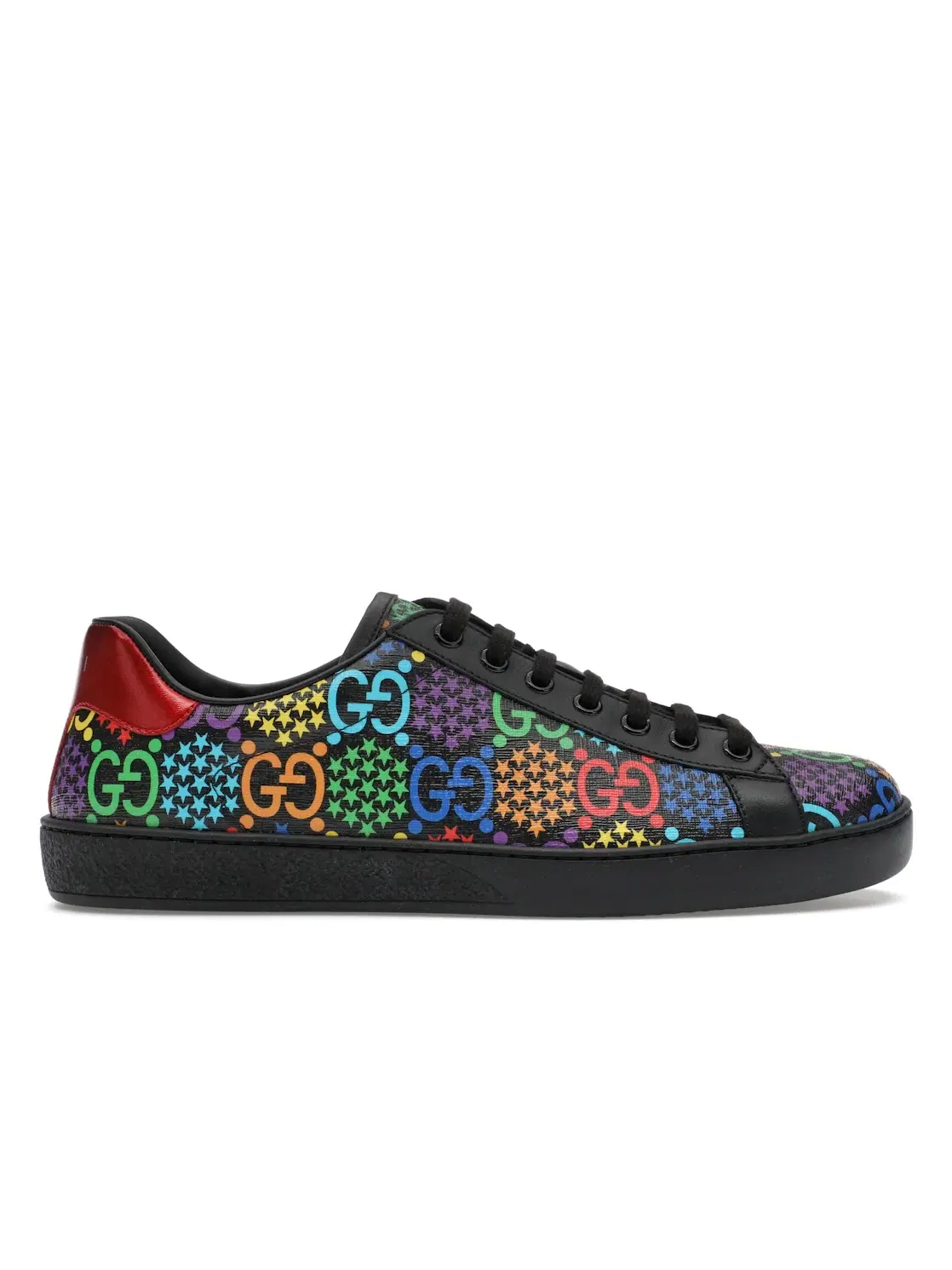 Кроссовки Gucci Psychadelic Ace, кожаные — изображение 1 из 4, черный/мульти