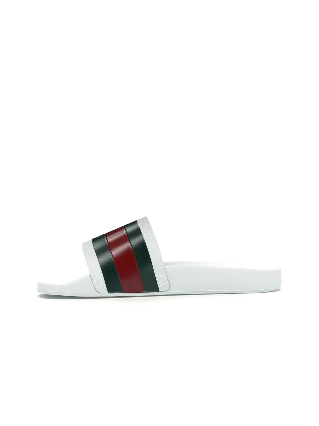 Шлепанцы мужские Gucci Pursuit Pool Slides, с логотипом — изображение 3 из 4, белый