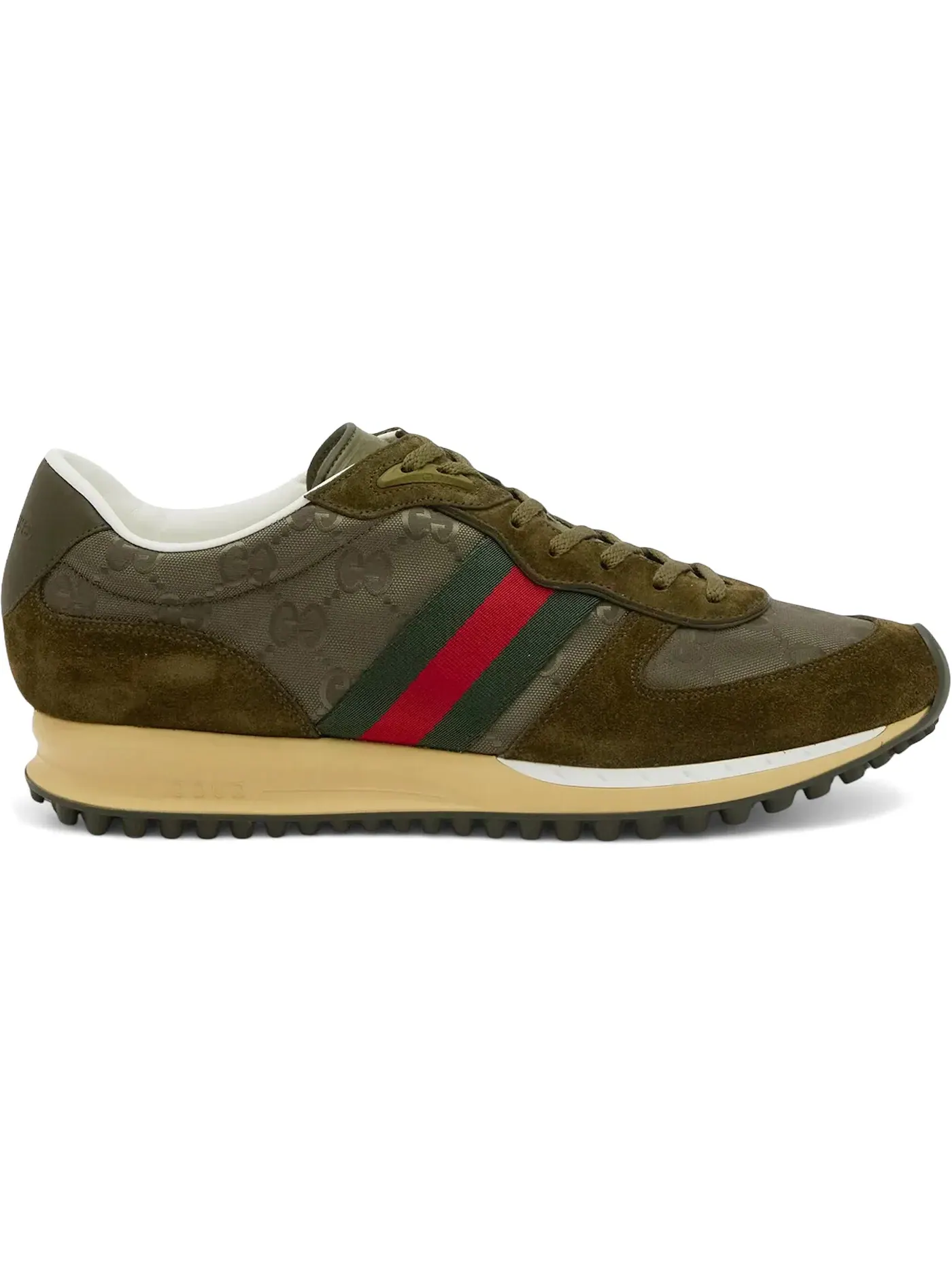 Кеды мужские Gucci Re-Motion, с принтом GG Canvas — изображение 1 из 1, зеленый